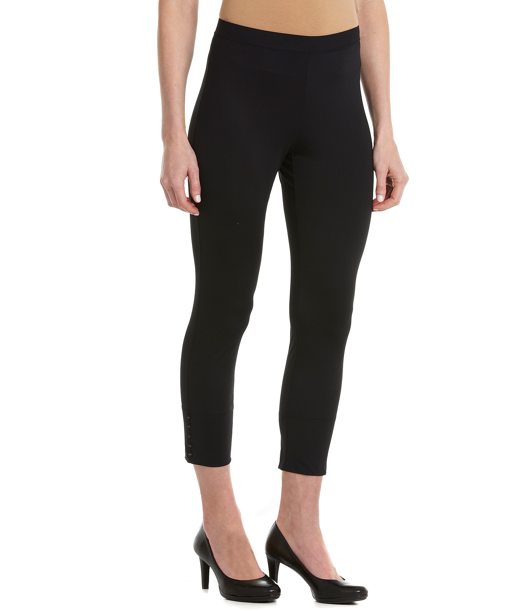 IC Collection Slim Cropped Ankle Pants | Dillards