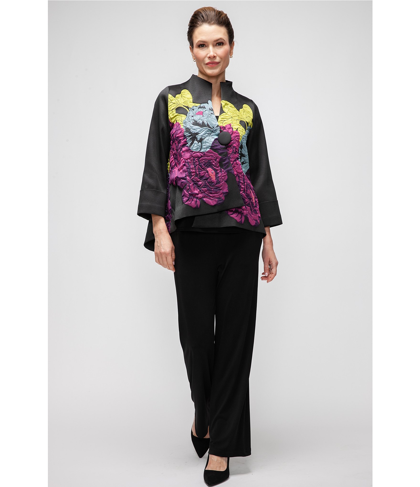 IC Collection Stretch Knit Slim Leg Pull-On Pants