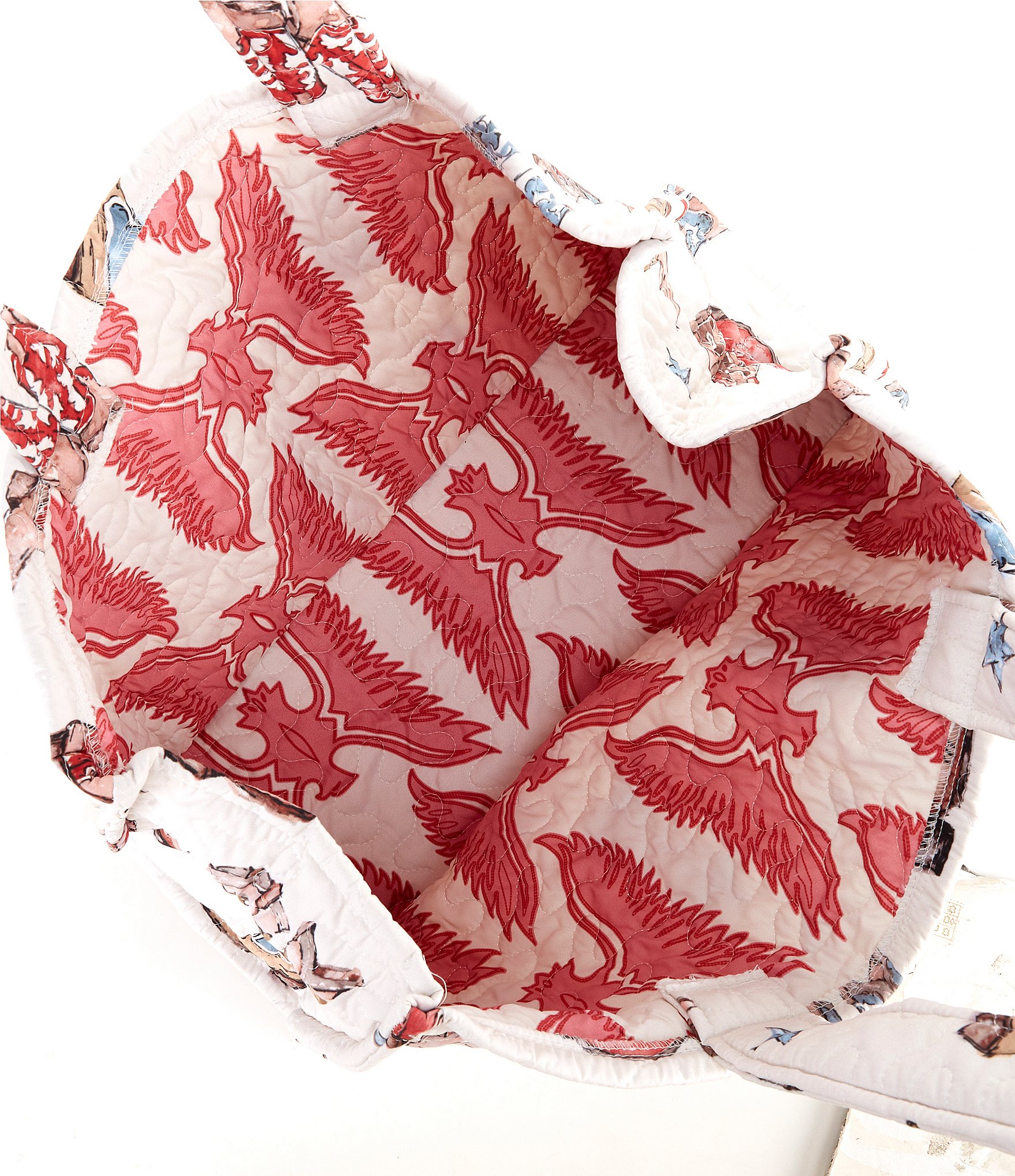 Ida Mae Home Thunder Boots Sand Quilted Tote Bag