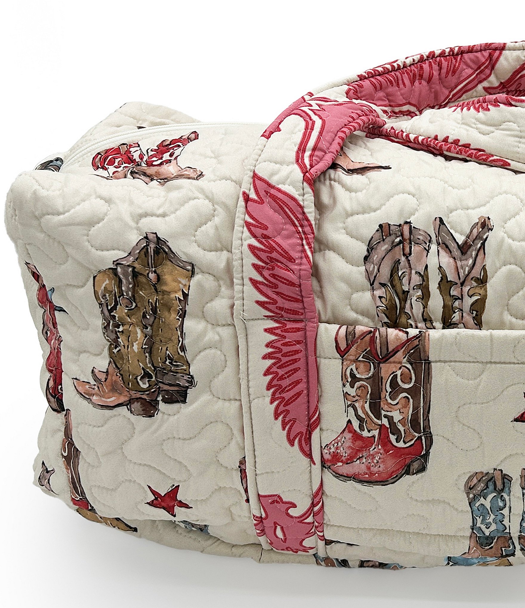 Ida Mae Home Thunderbird Boots Quilted Weekender Duffle Bag