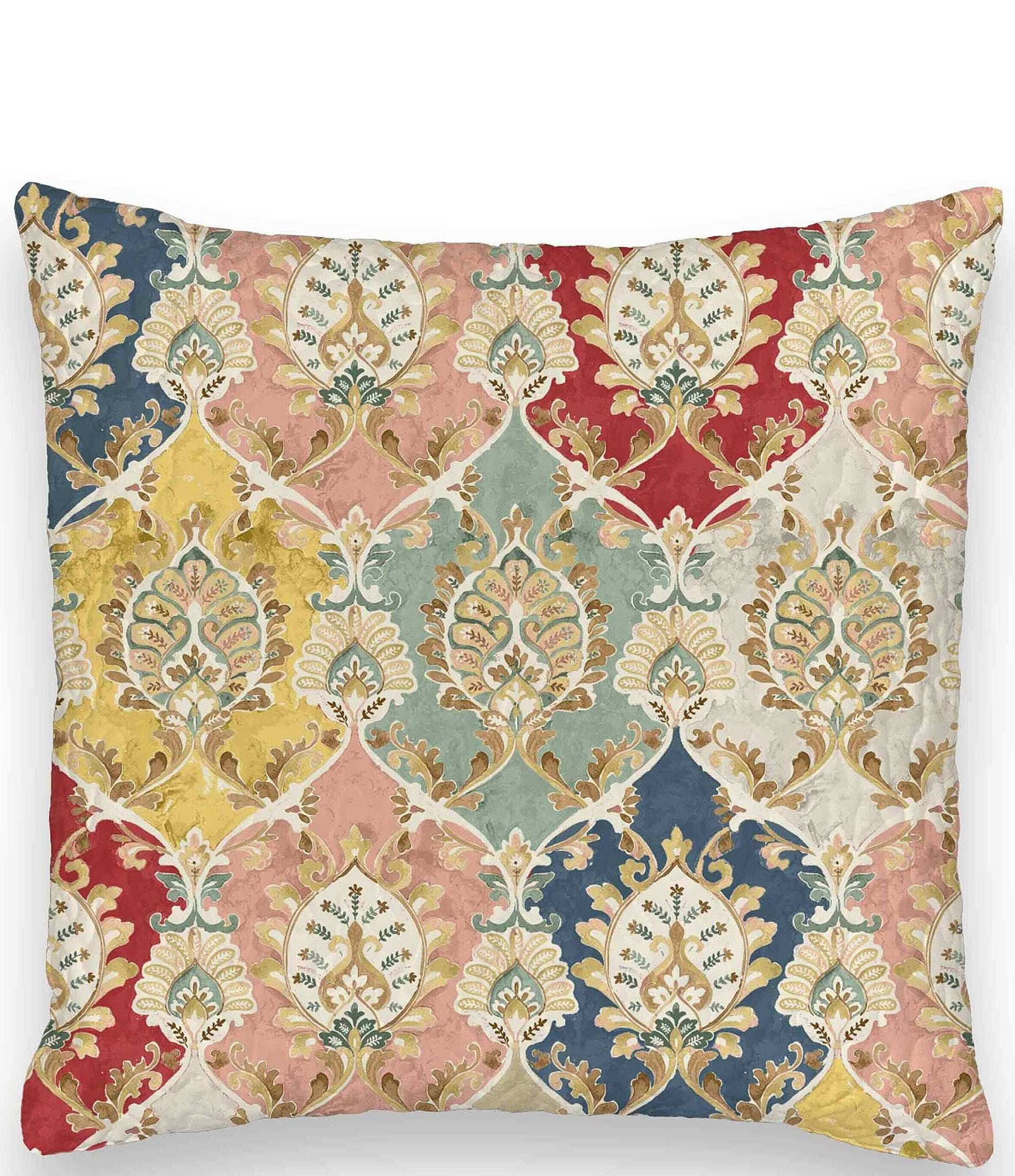 Ida Mae Home x Erin & Ben Co. Athena Patchwork Damask Reversible Euro Sham