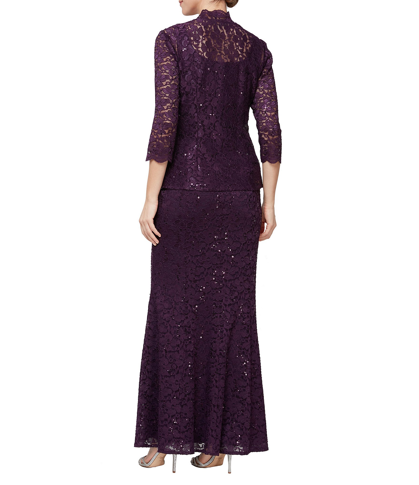 Ignite Evenings Long Fit and Flare Jacket Dress