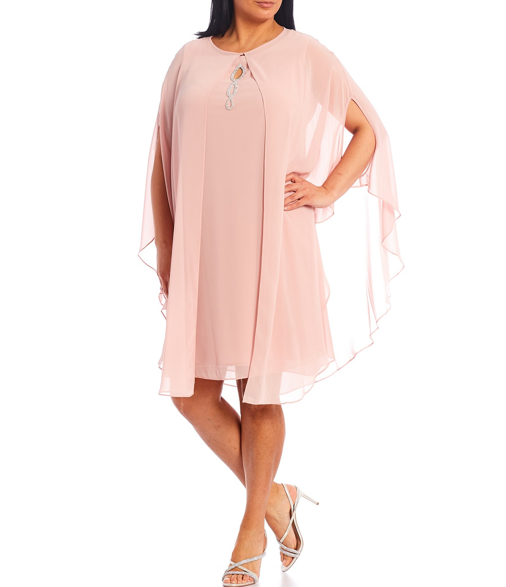 Pink Plus-Size Jacket Dresses | Dillard's