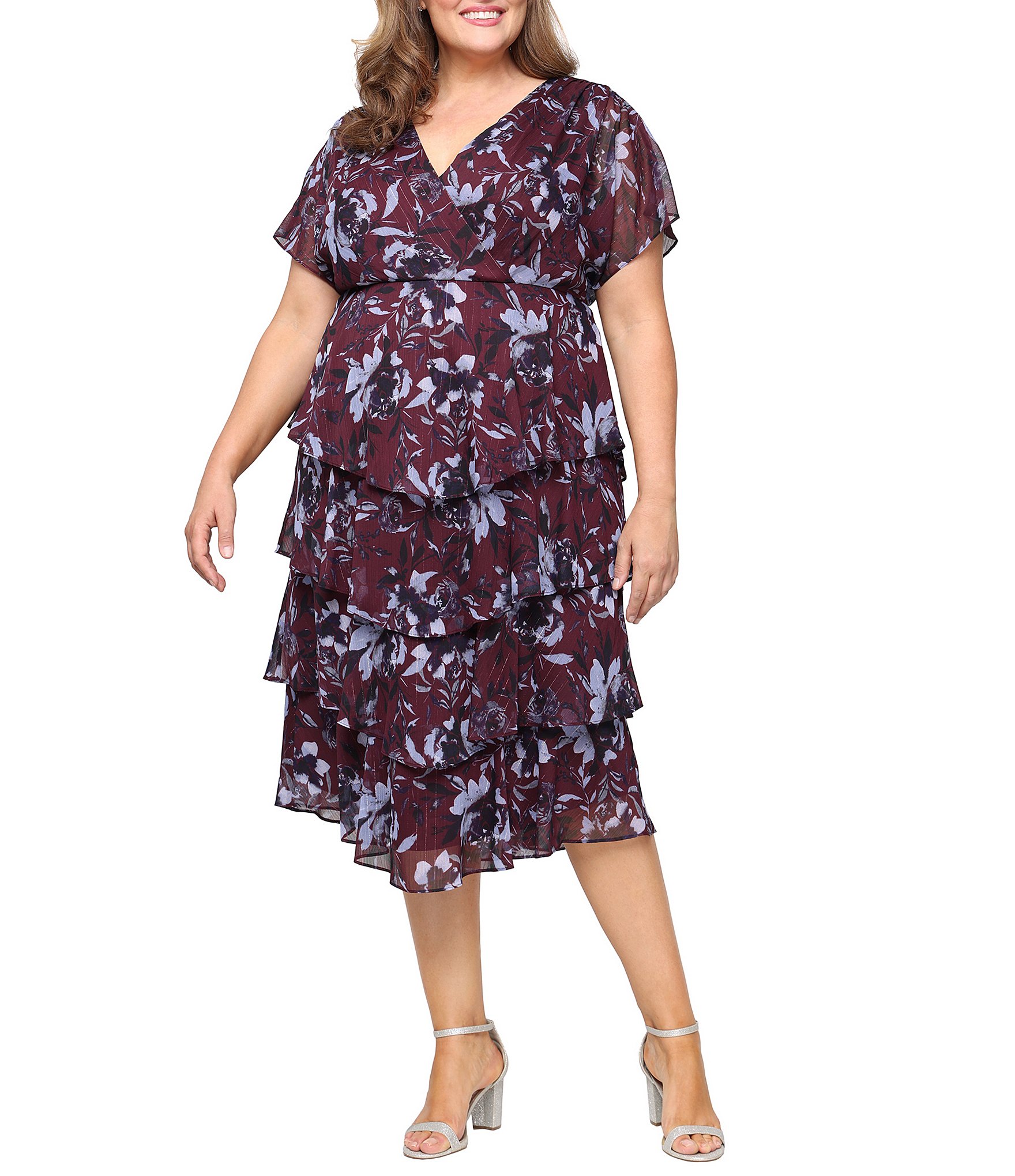 summer prom dresses Sherri Hill Floral Print Open Back Dress 57104 Marques Classic floor Dog Wedding Dress Dog Color:Brown Stripe