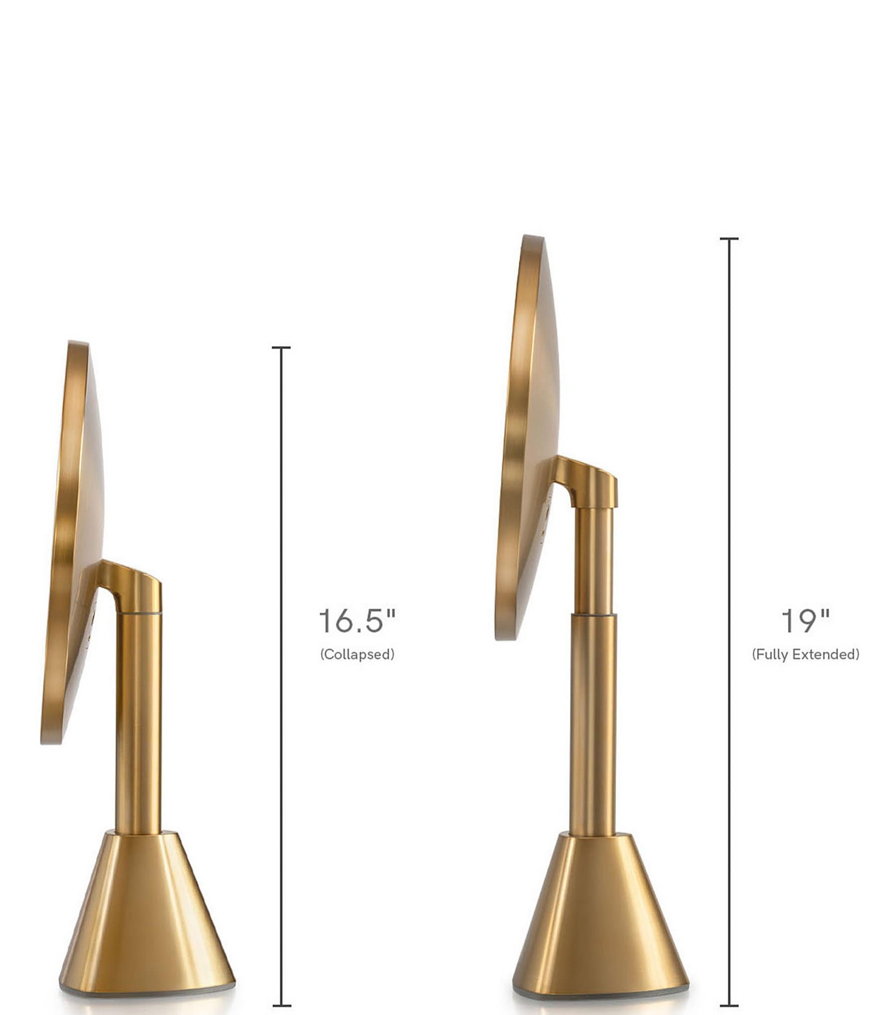 Ilios Lighting Co. 5x Deluxe Magification Gold Mirror