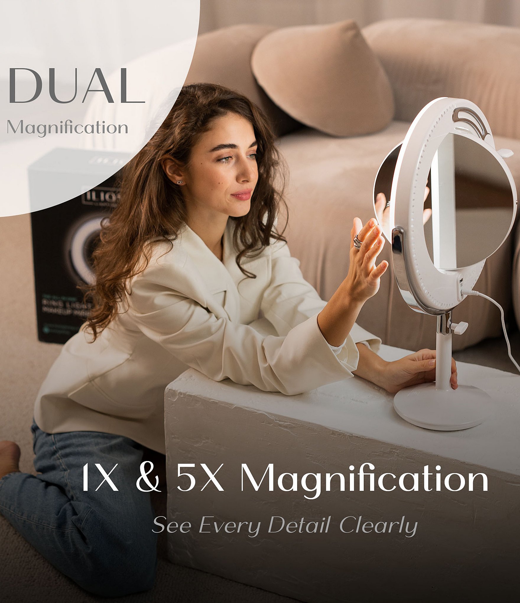 Ilios Lighting Co. Magnified Beauty Ring