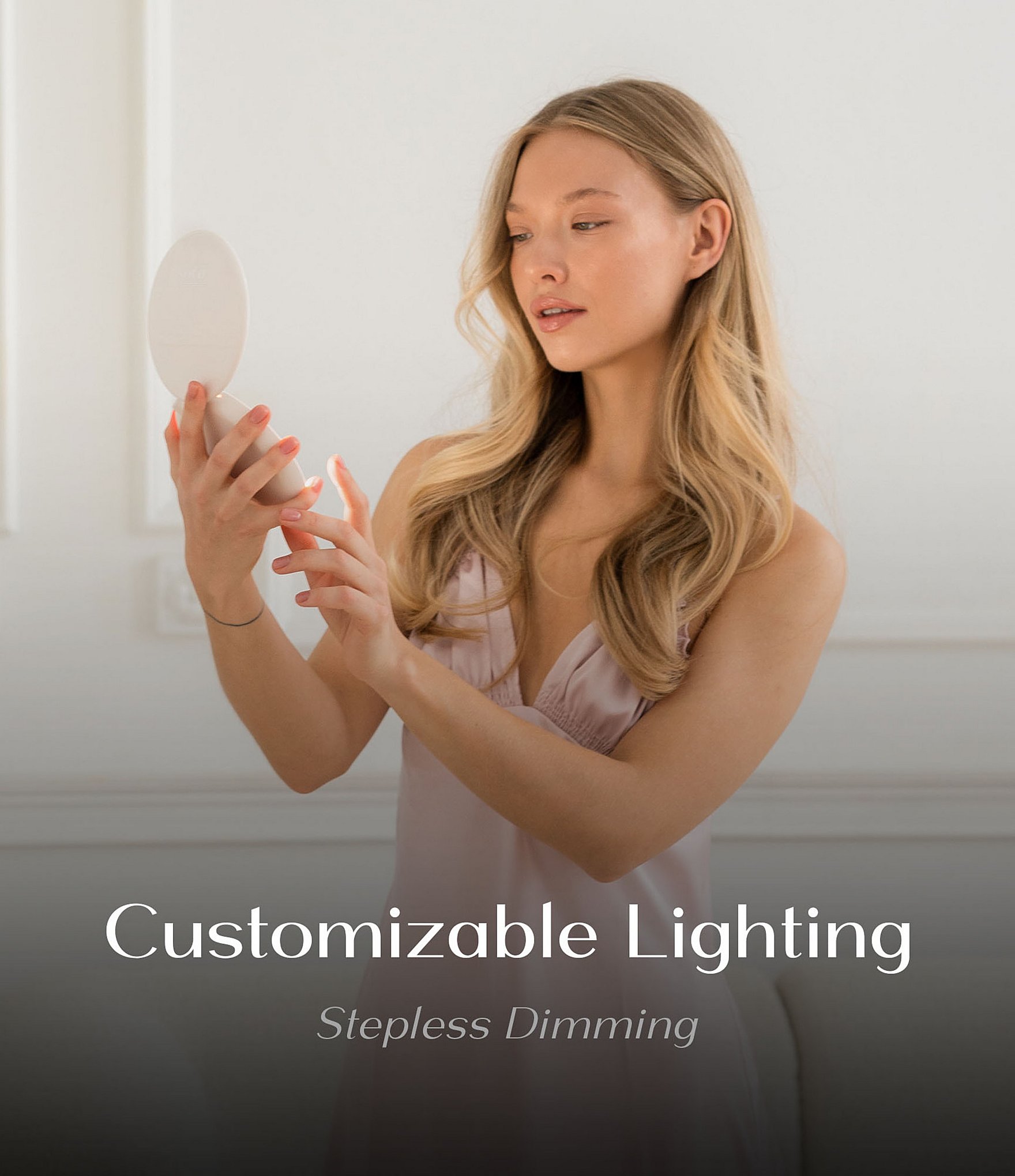 Ilios Lighting Co. LED Compact Magnified Mirror