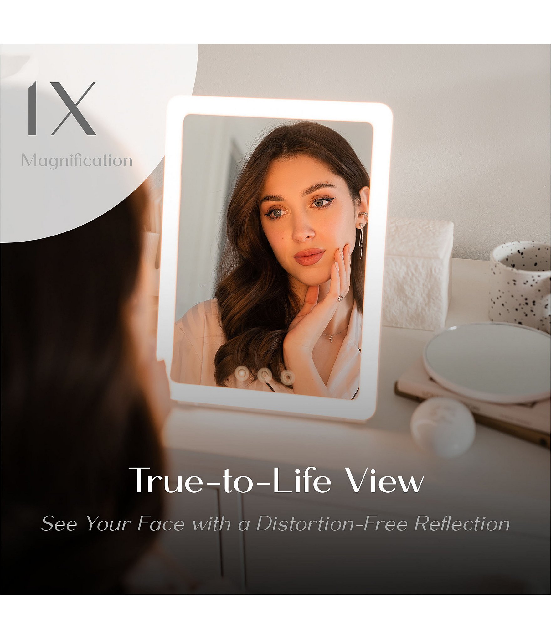 Ilios Lighting Co. Slim Rechargeable Travel Mirror