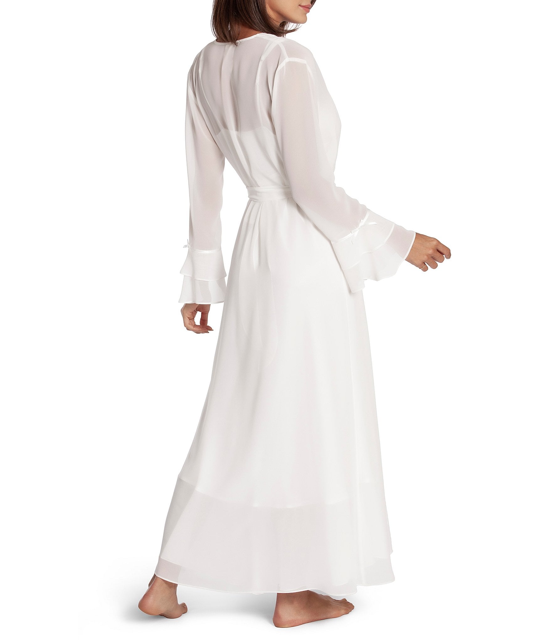 In Bloom by Jonquil Sheer Chiffon Long Wrap Robe