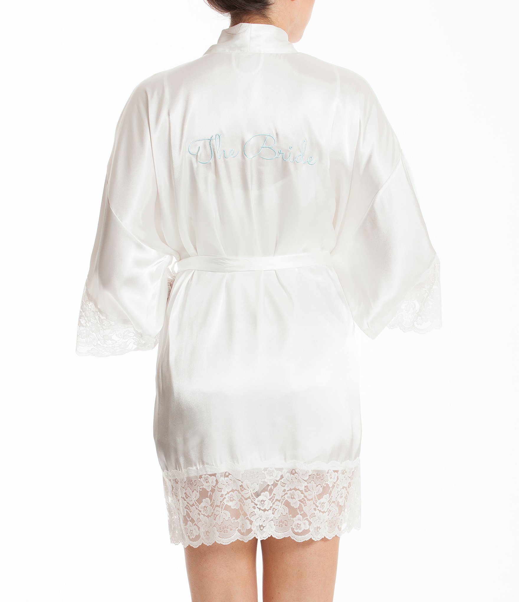 In Bloom by Jonquil Satin & Lace Bridal Robe