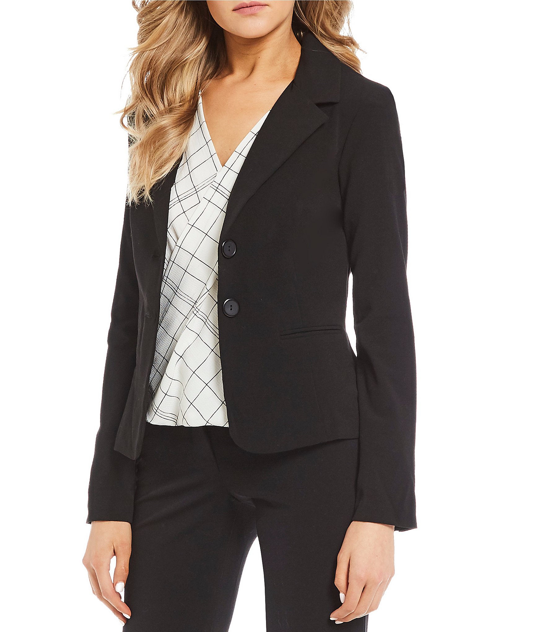I.N. San Francisco DoubleButton Suiting Blazer Dillards
