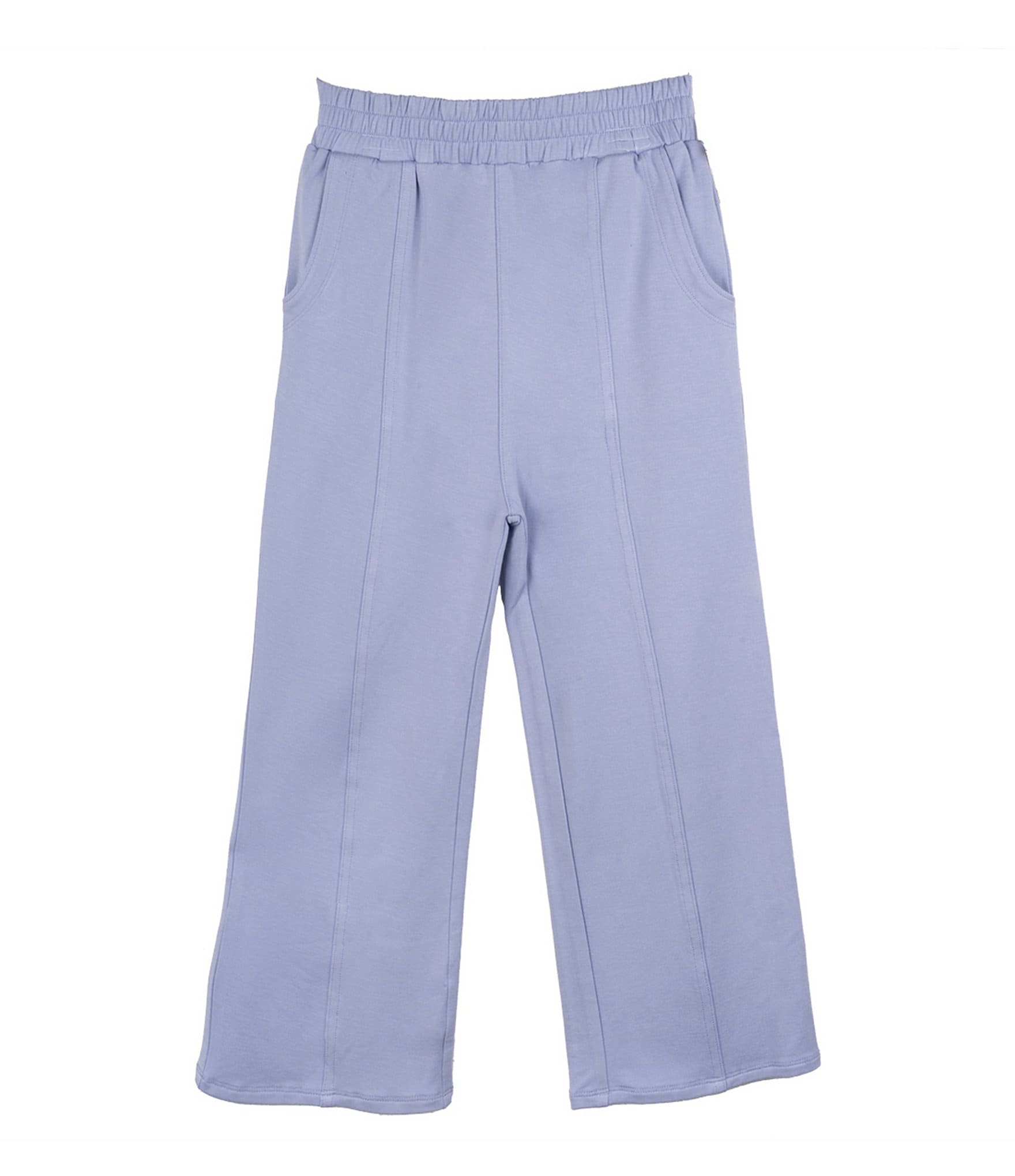 Indie Gold Little Girls Seamed-Front French Terry Pants