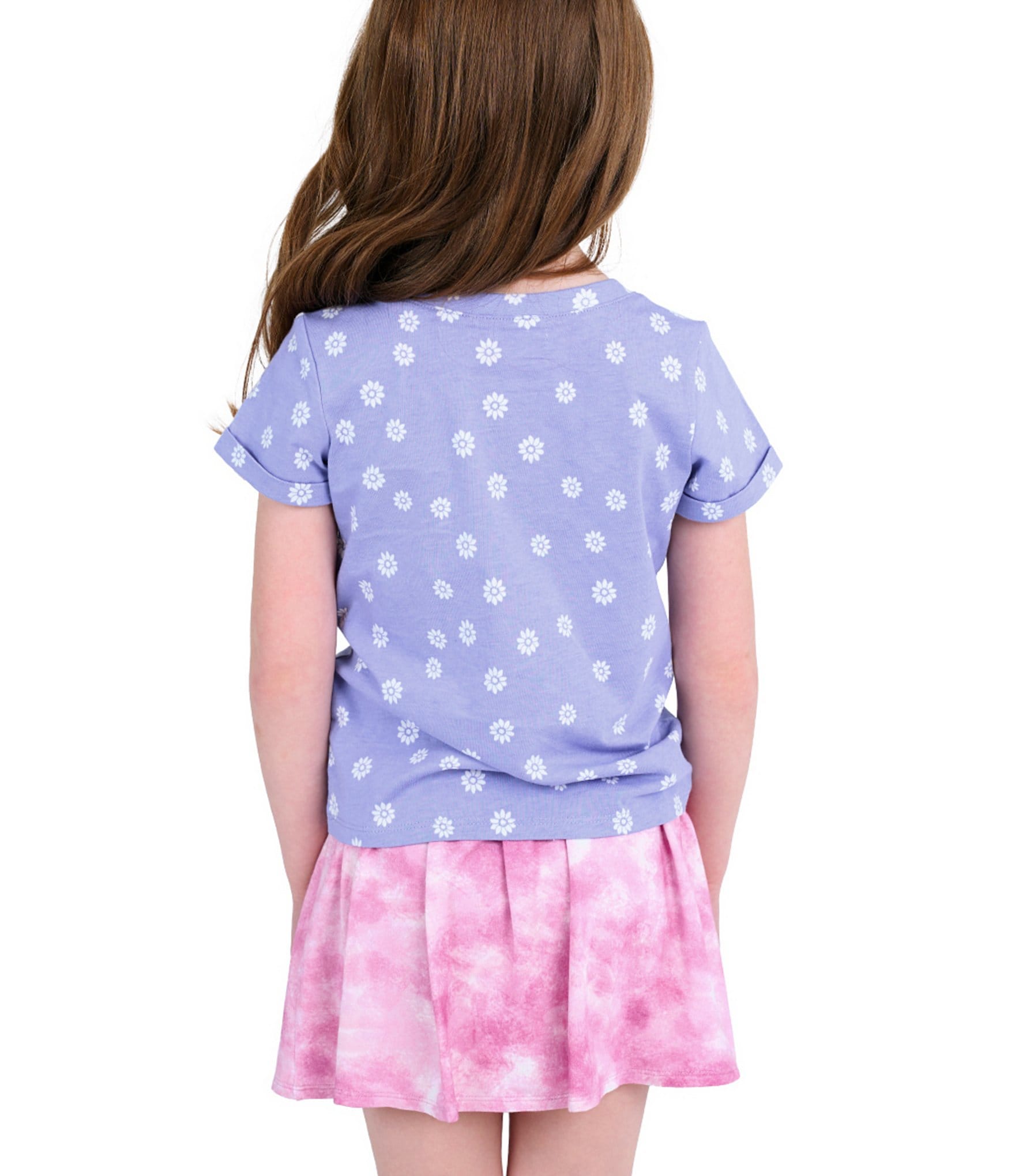 Indie Gold Little Girls Tie-Dye Easy Skort