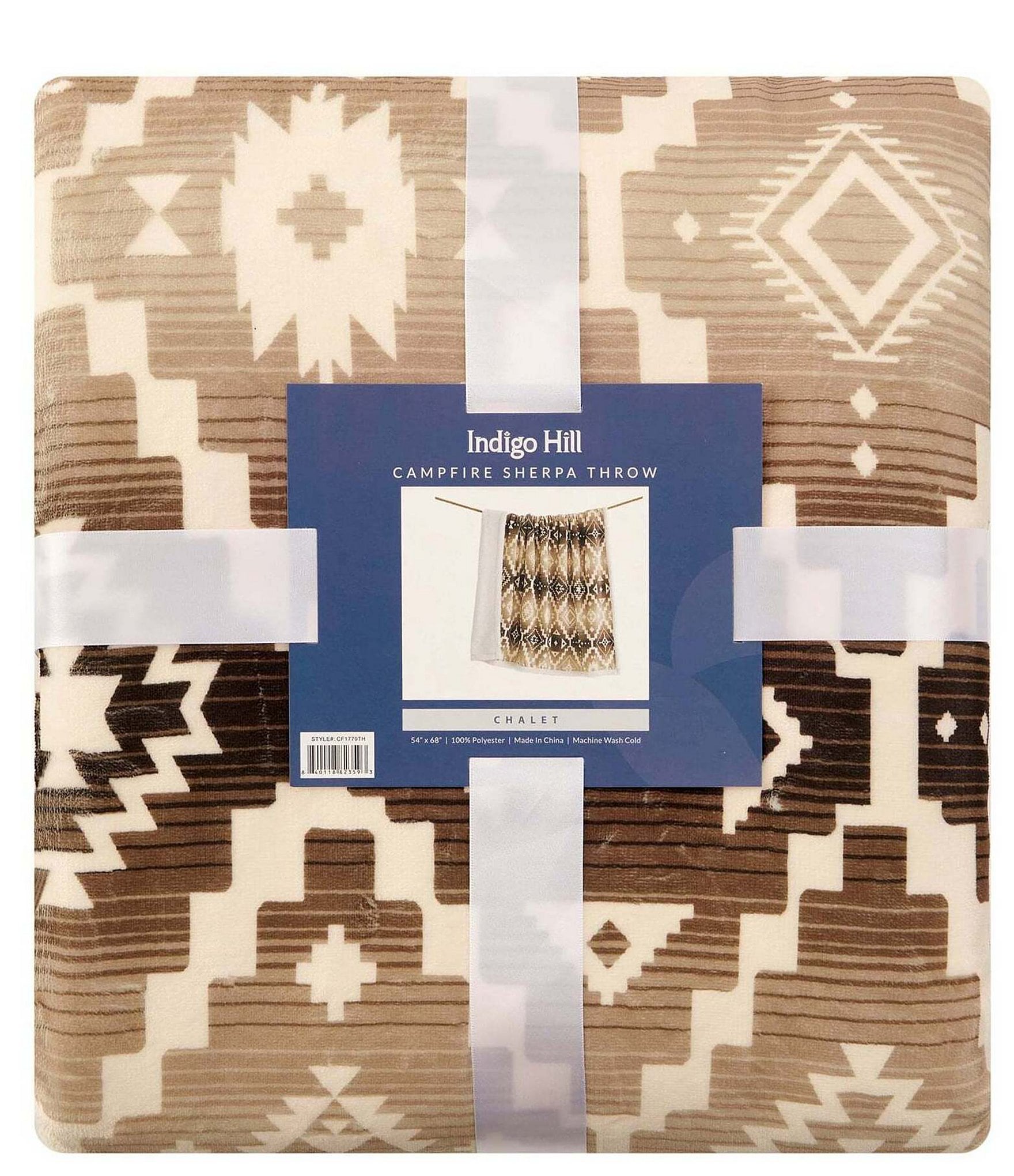 HiEnd Accents x Indigo Hill Chalet Western Campfire Sherpa Throw