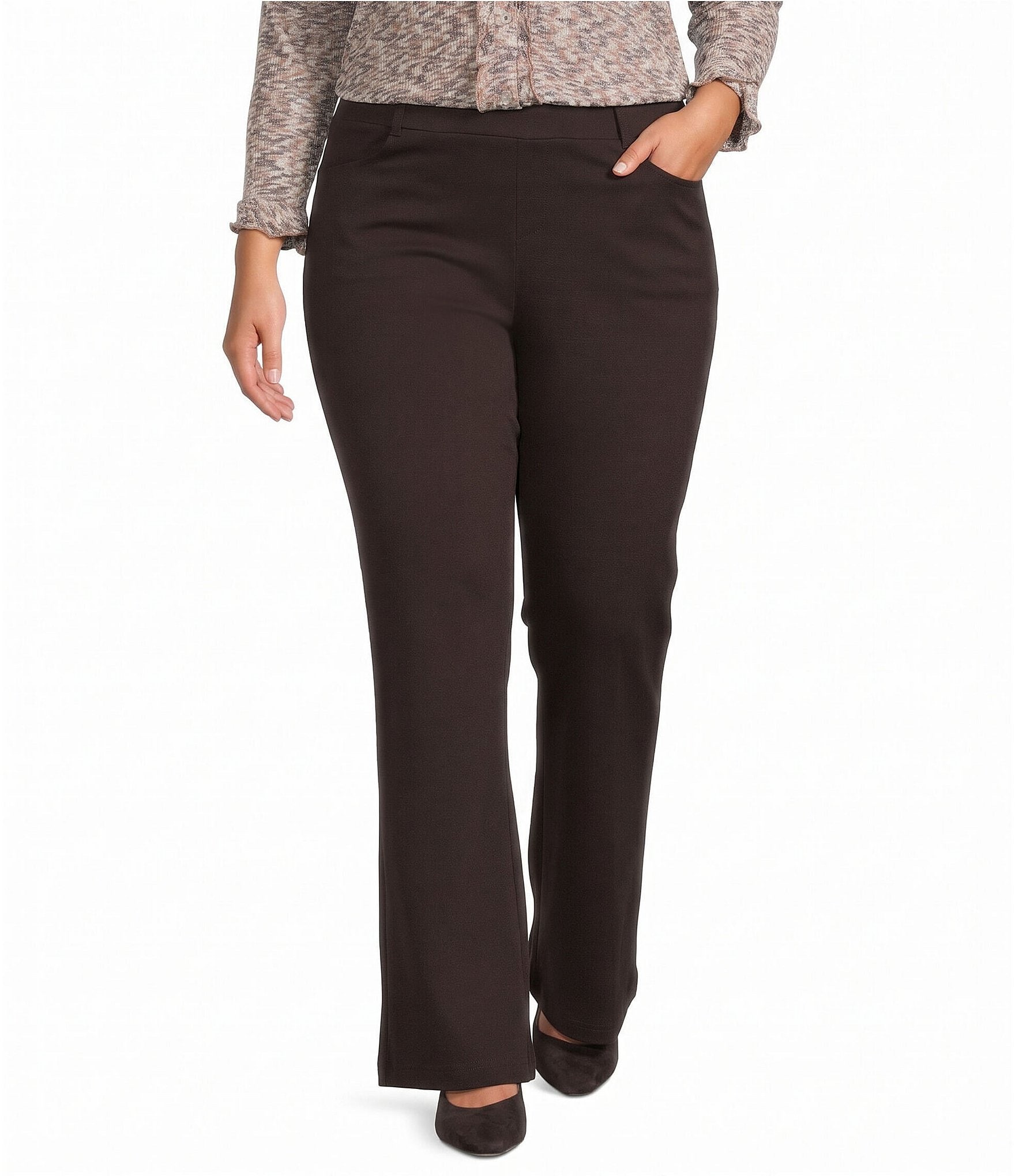 Intro Bella Plus Size Bella Boot Cut Pull-On Pants