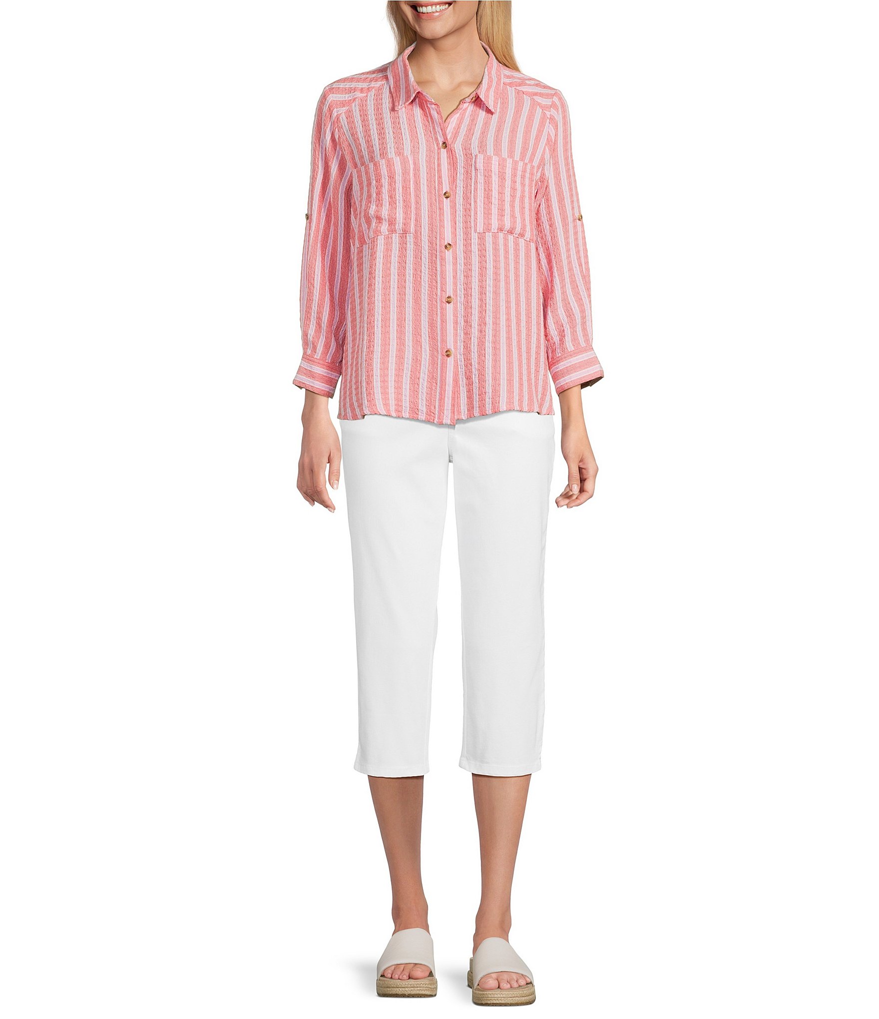 Intro Dahlia Freedom Denim Pull-On Capri Pants