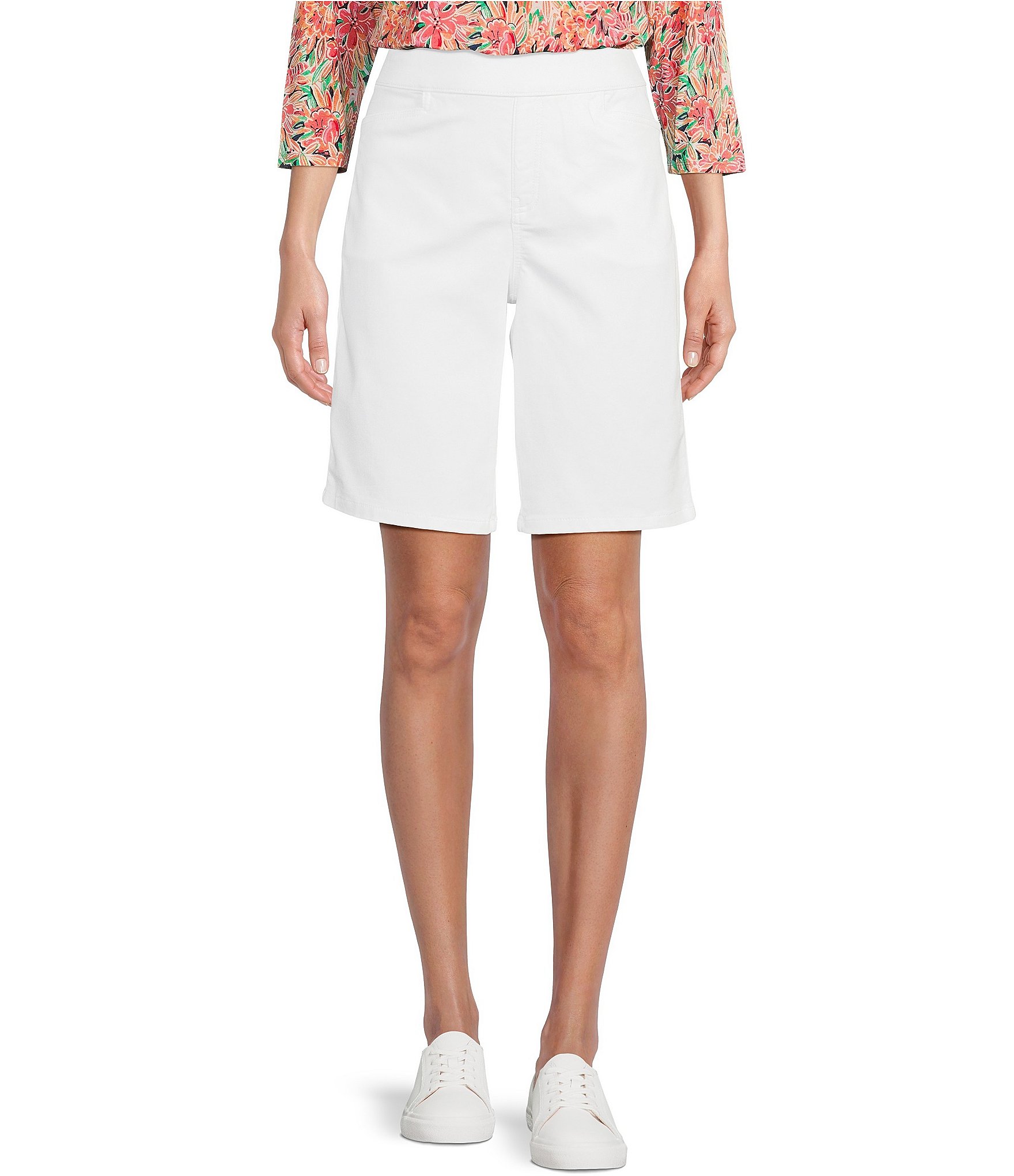 Intro Daisy High Waisted Pull-On Bermuda Shorts | Dillard's