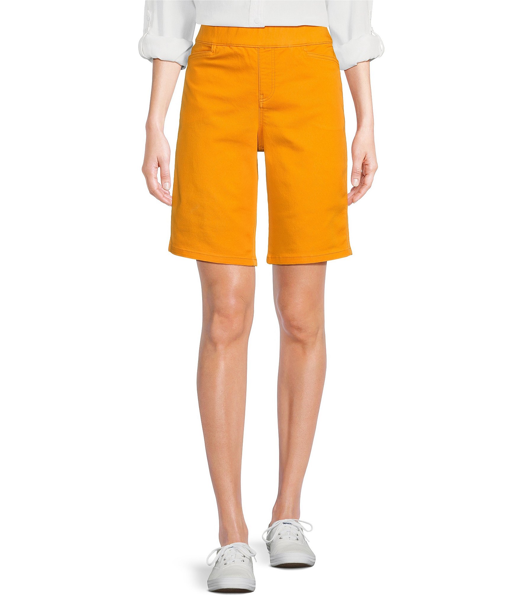 Intro Daisy High Waisted Pull On Bermuda Shorts Dillard s