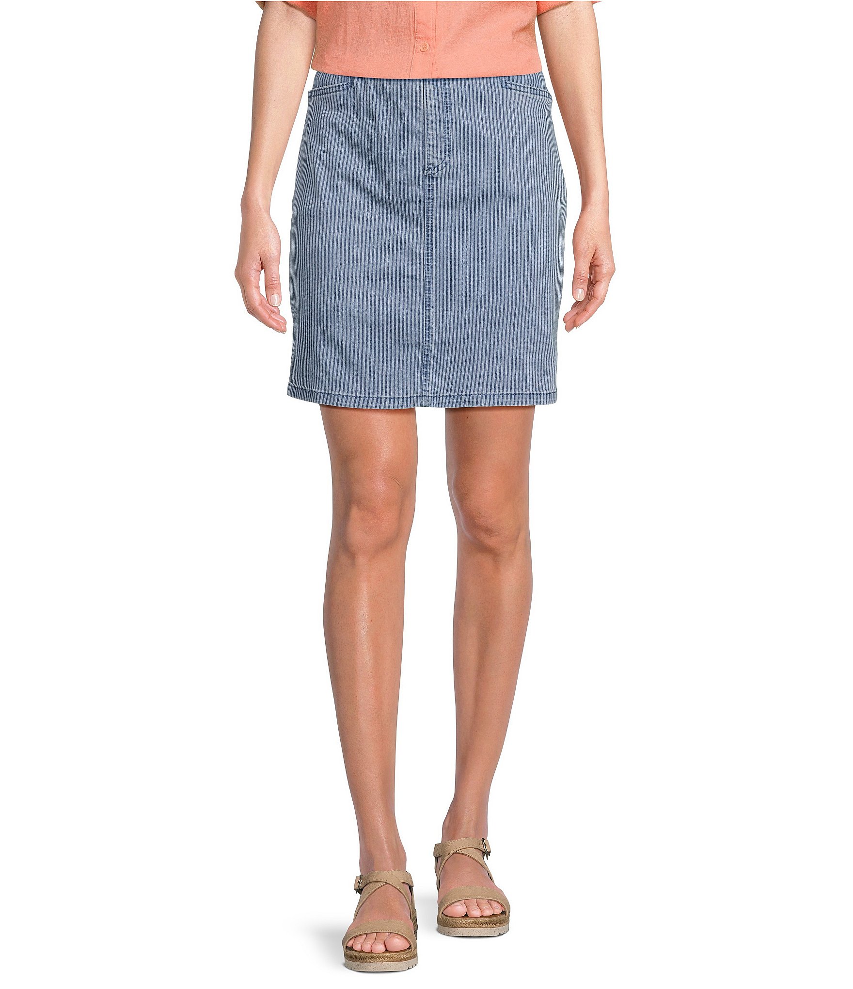 Intro Daisy High Waist Pull On Stretch Denim Bermuda Shorts Dillard 39 S