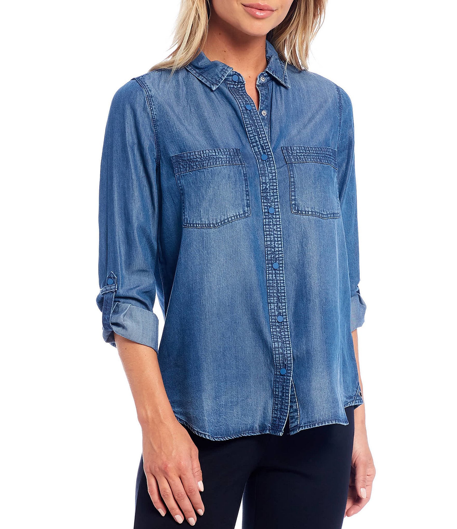 Denim Button-Up Shirt in Bluffton … curated on LTK