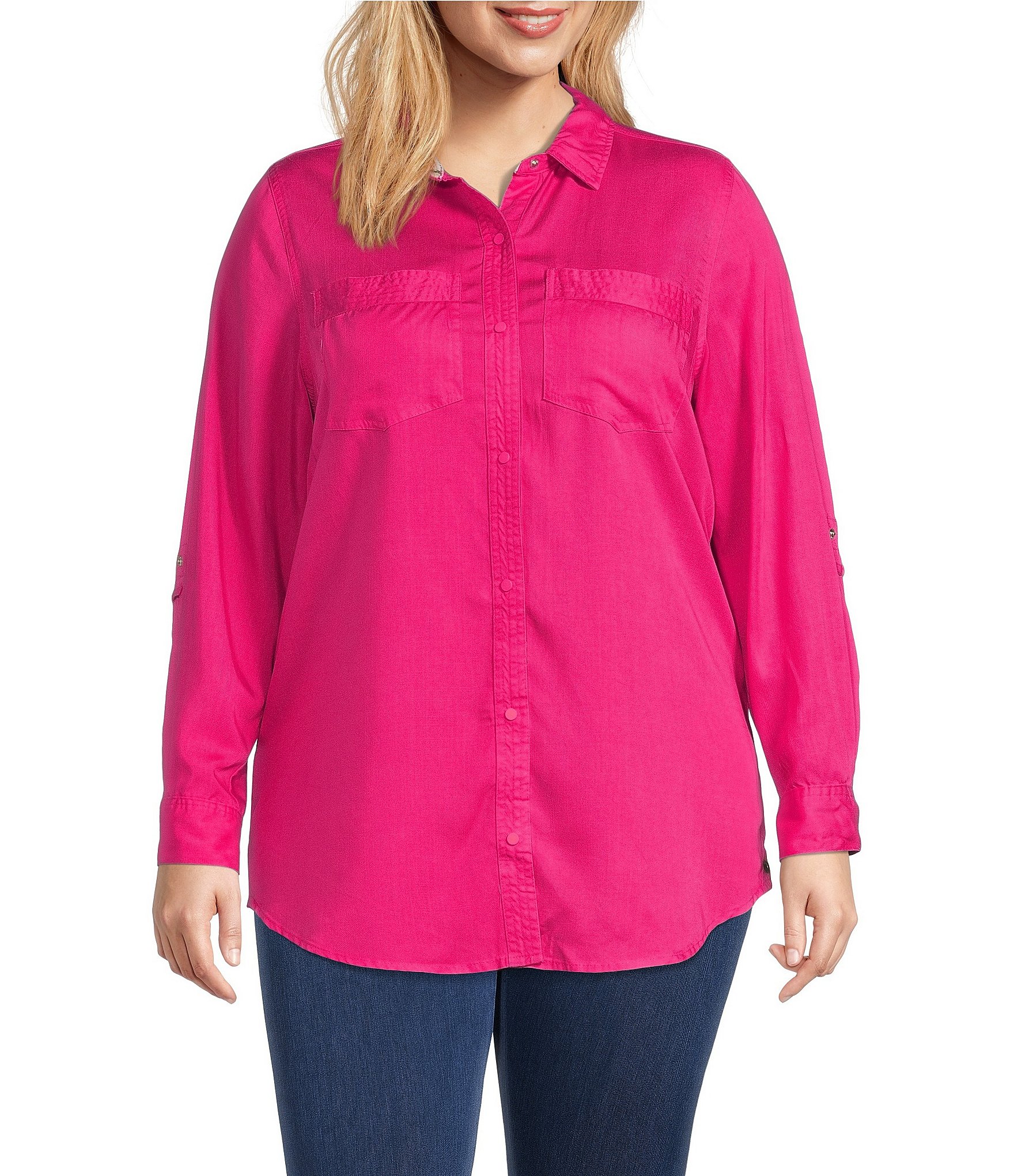 Intro Pink Plus-Size Casual & Dressy Blouses | Dillard's