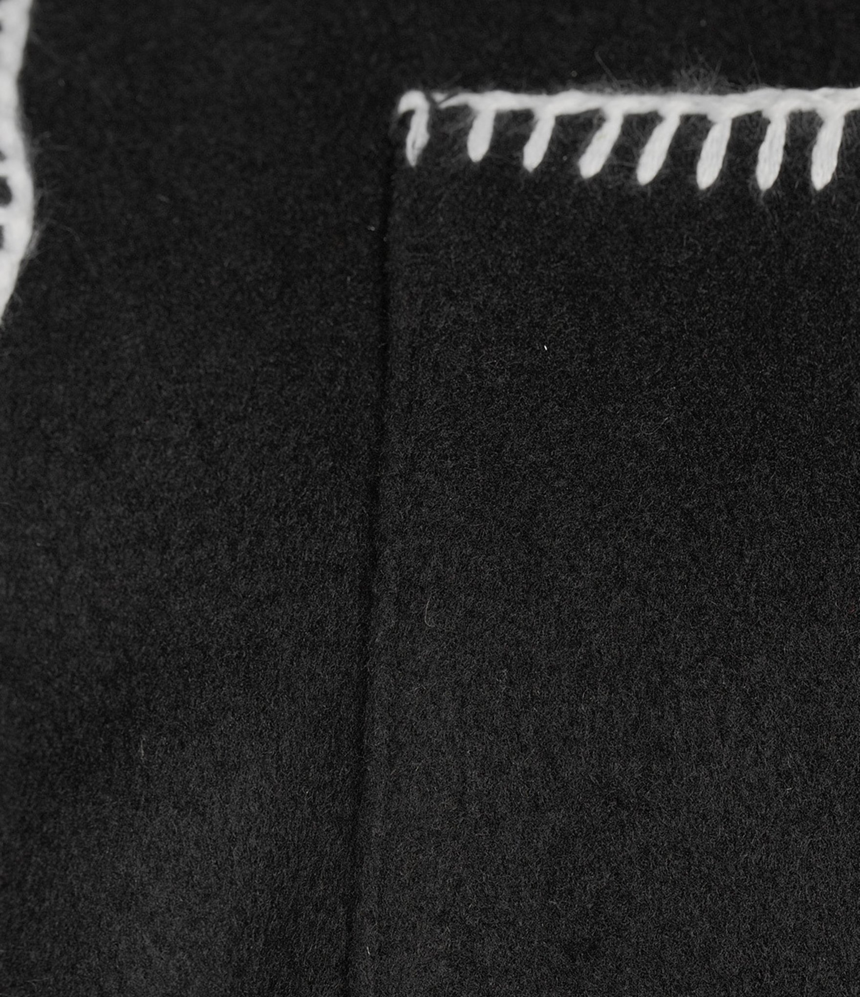 Intro Plus Size Point Collar Long Sleeve Embroidered Whipstitch Button Front Shirt Jacket