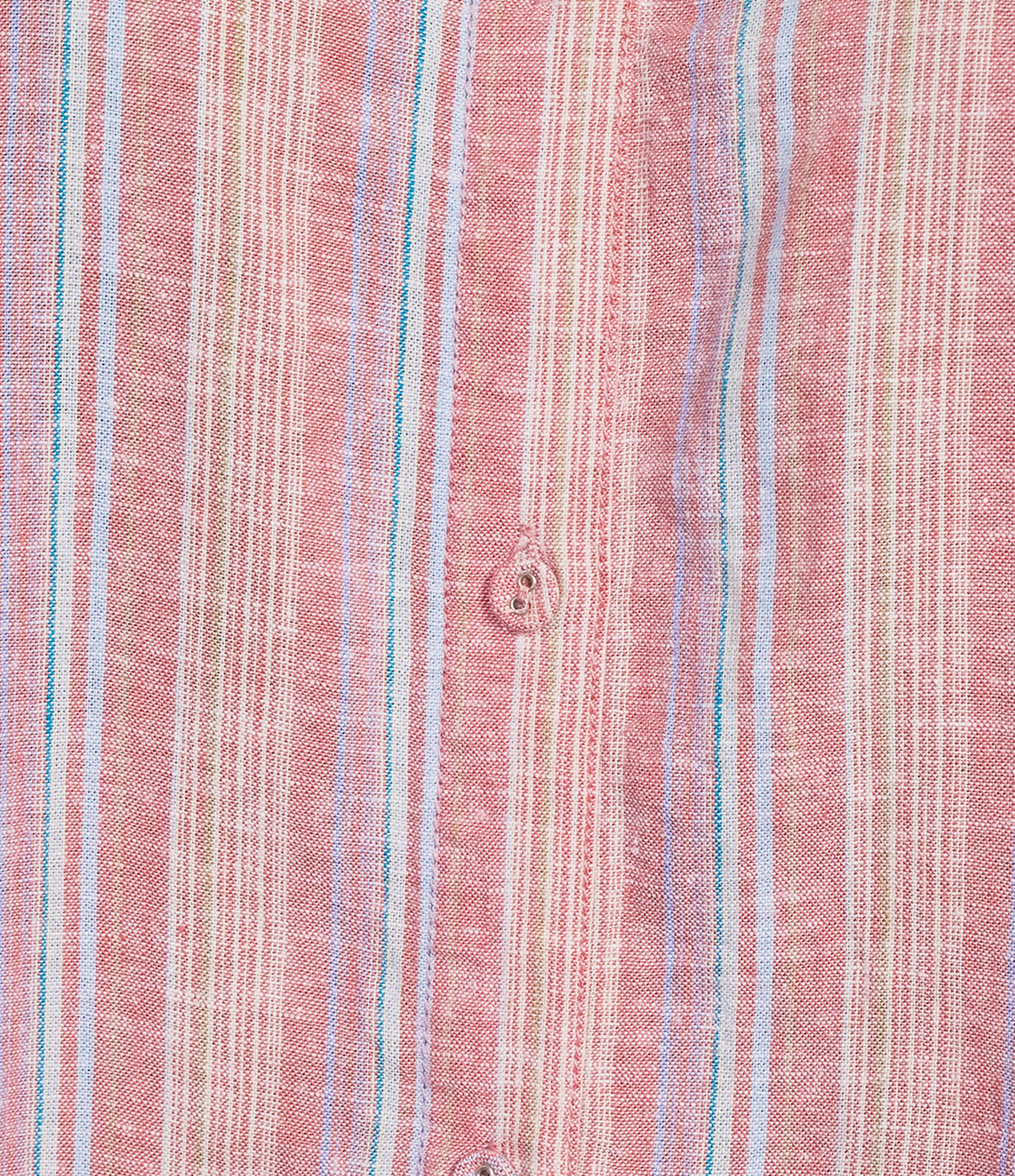 Intro Plus Size Woven Stripe Point Collar Sleeveless Button-Front Tie Hem Shirt