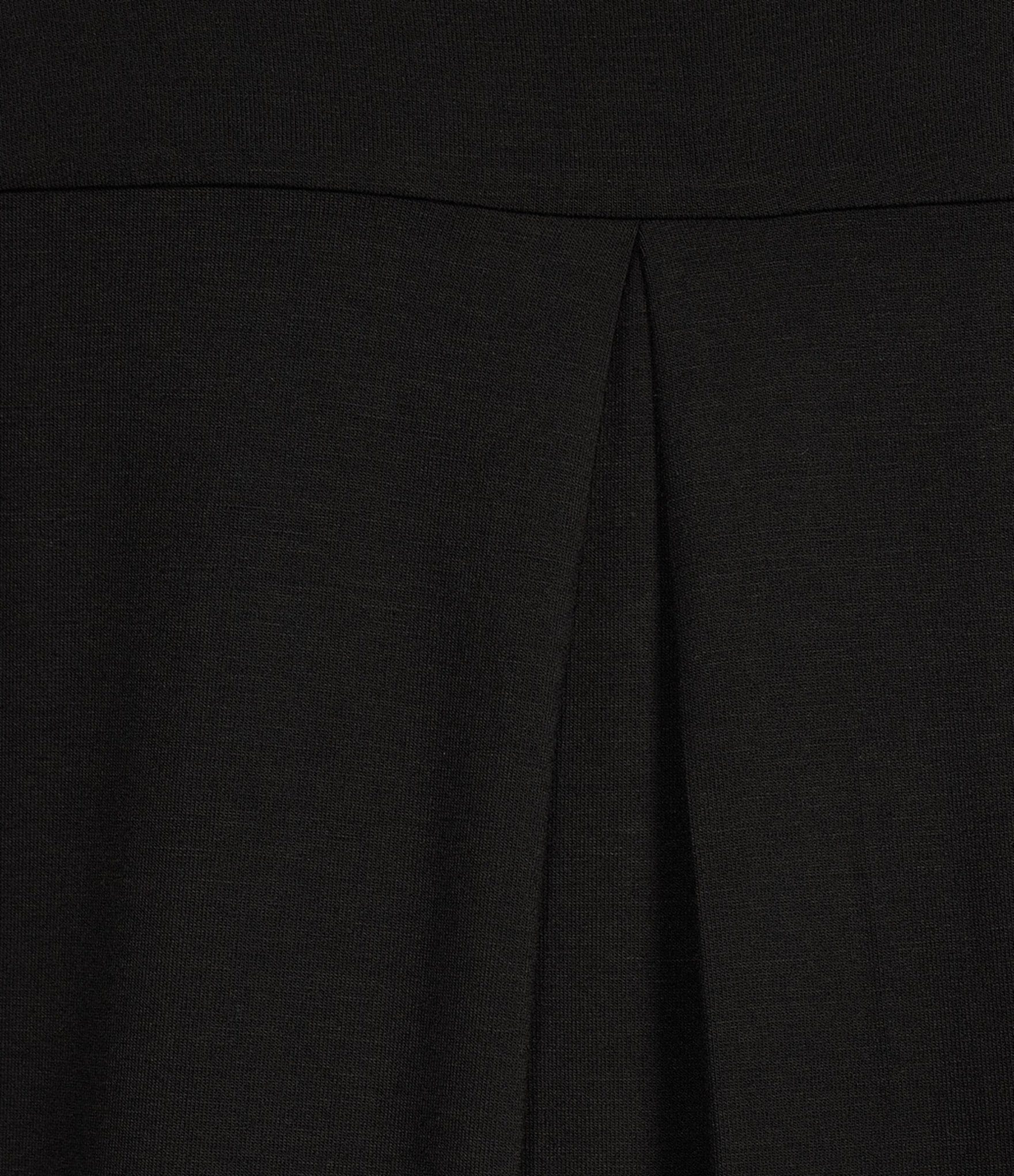 Intro Scoop Neck 3/4 Sleeve Pleat Back High-Low Hem Legging Tee Shirt