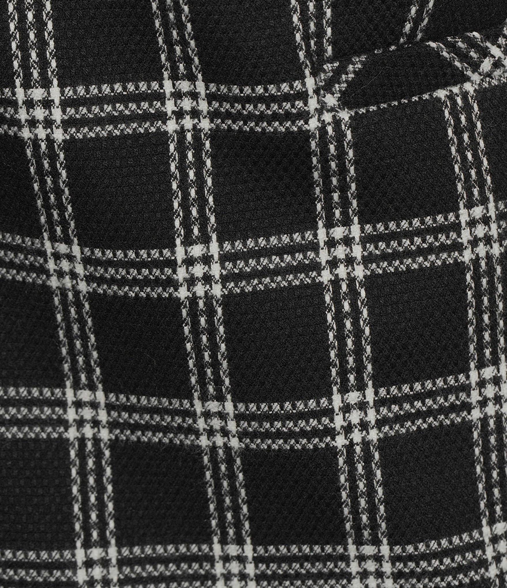 Investments Black Plaid Long Sleeve Button Front Blazer