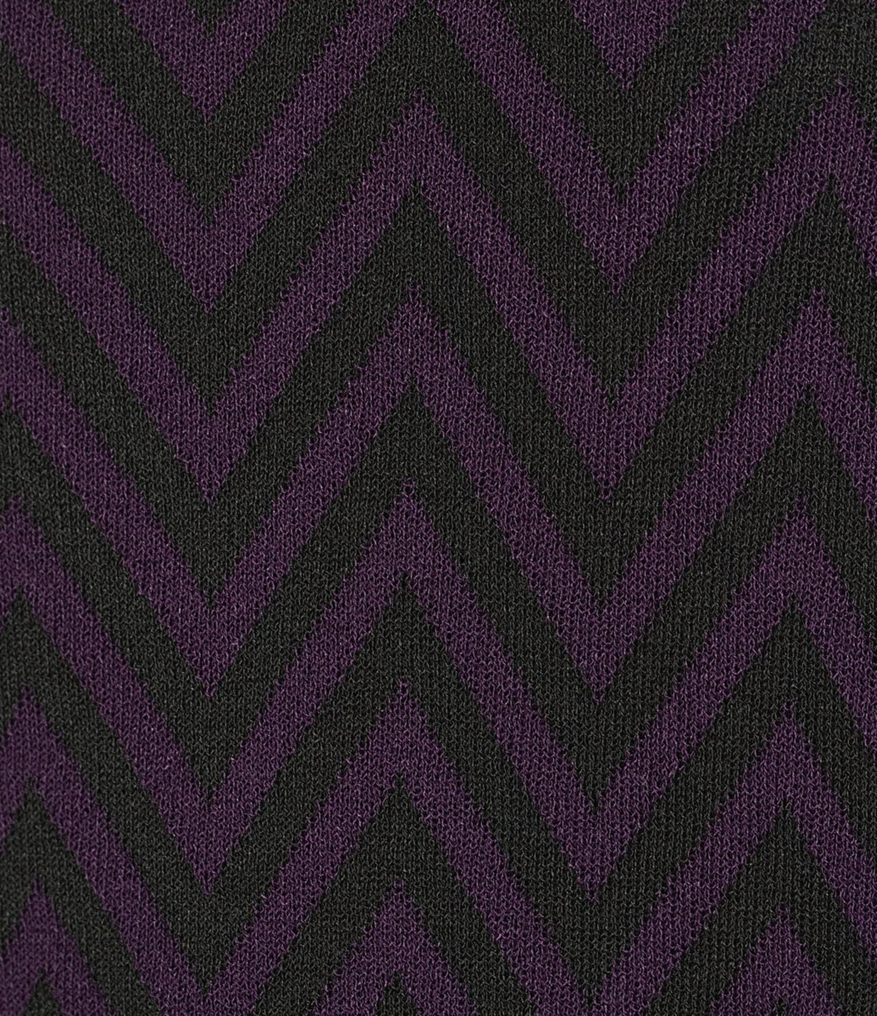 Investments Blackberry Zig-Zag Mock Neck Pullover Long Sleeves Top