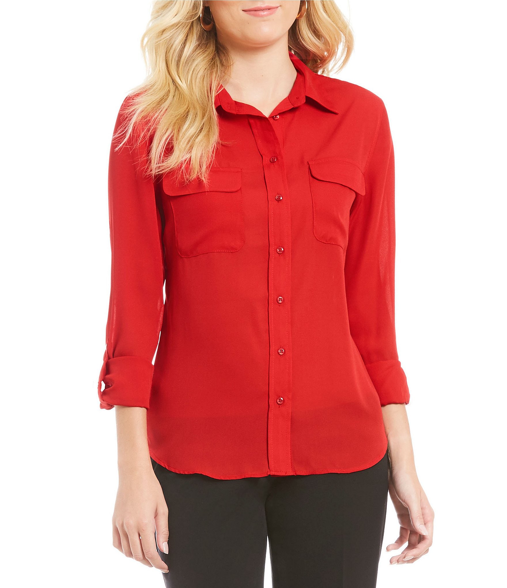 dillards tops and blouses
