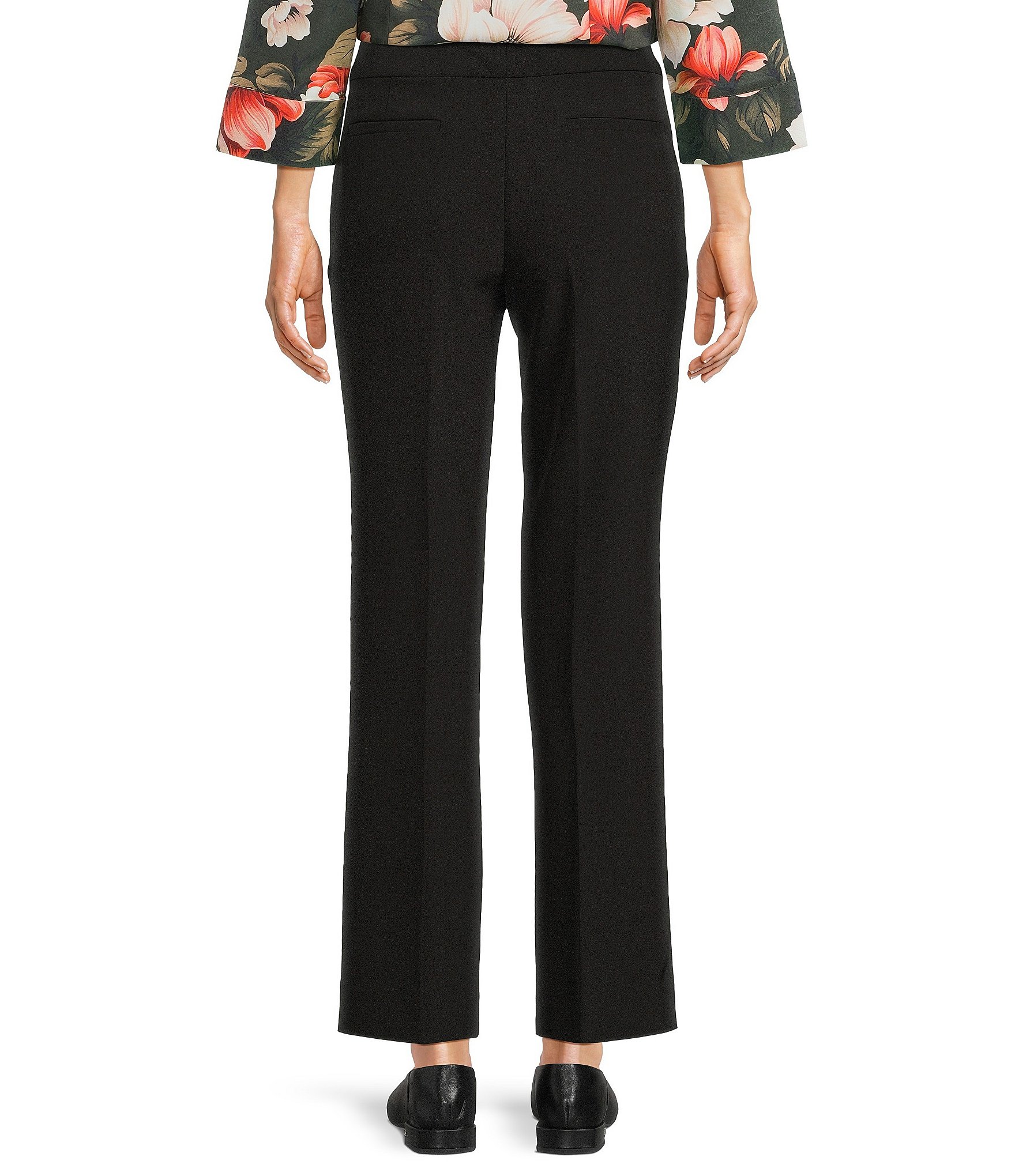 Investments Petite Size the 5TH AVE fit Stretch Straight Leg Tummy Control Pants