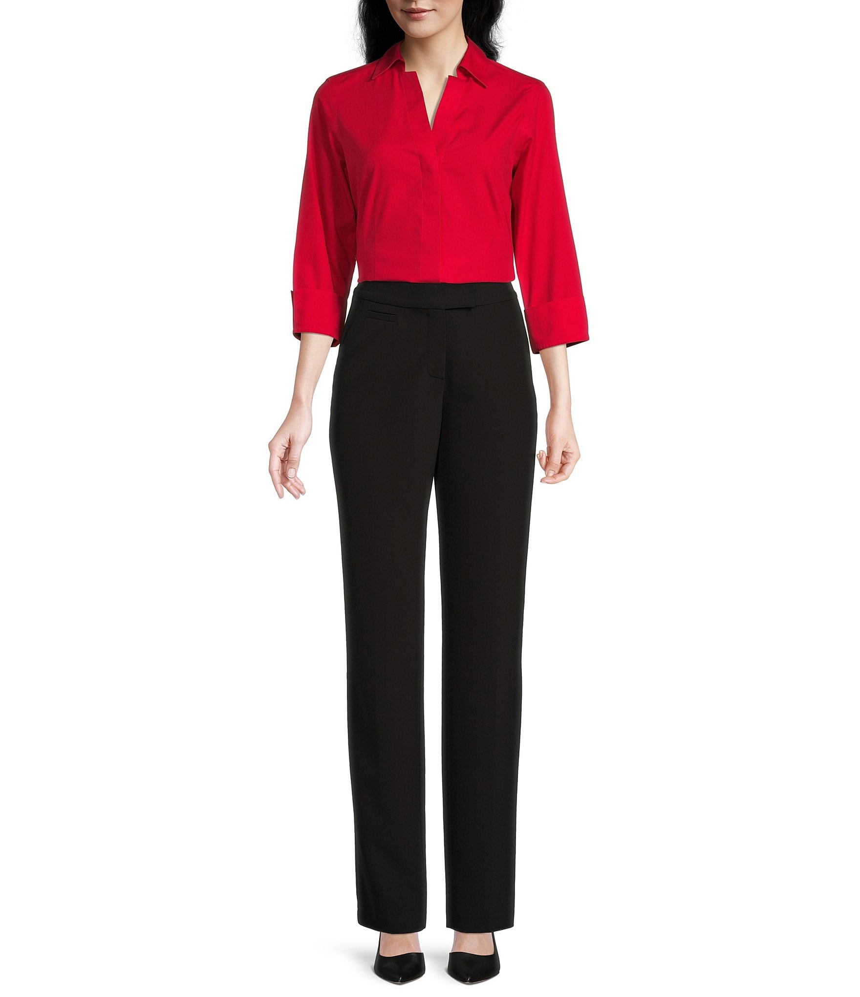 Investments Petite Size the 5TH AVE fit Straight Leg Pants