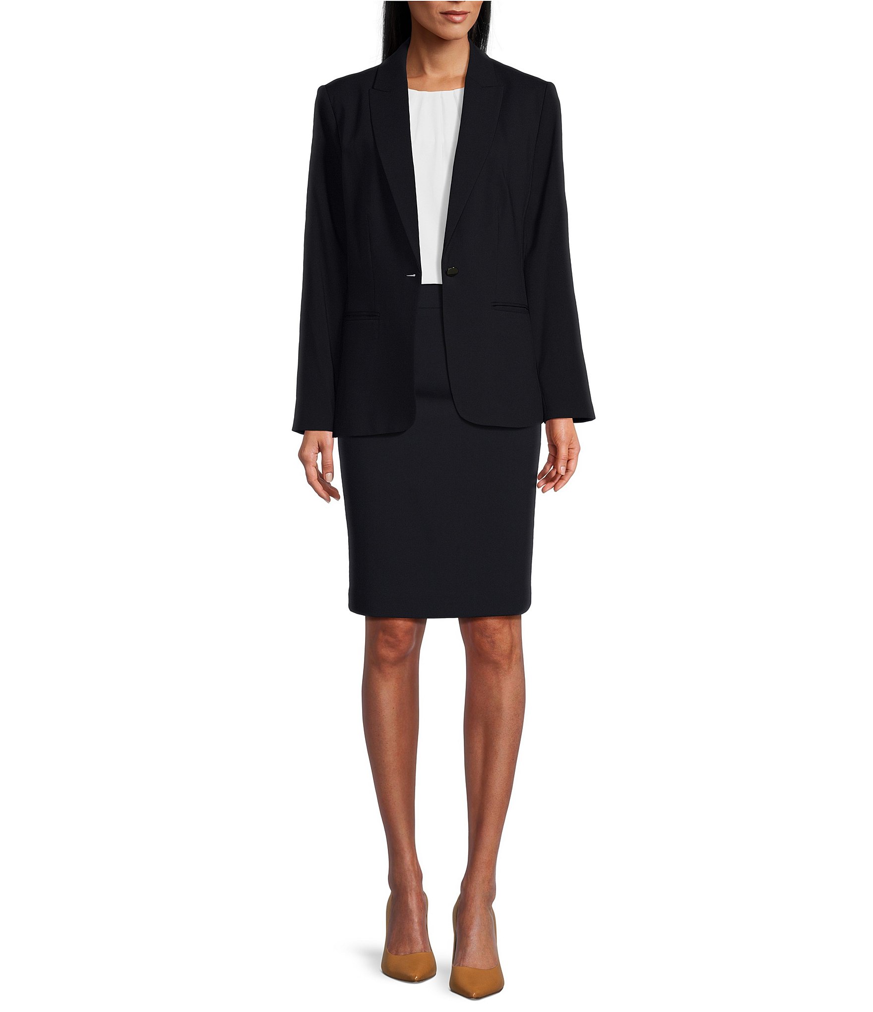 Pencil skirt with sellers coat