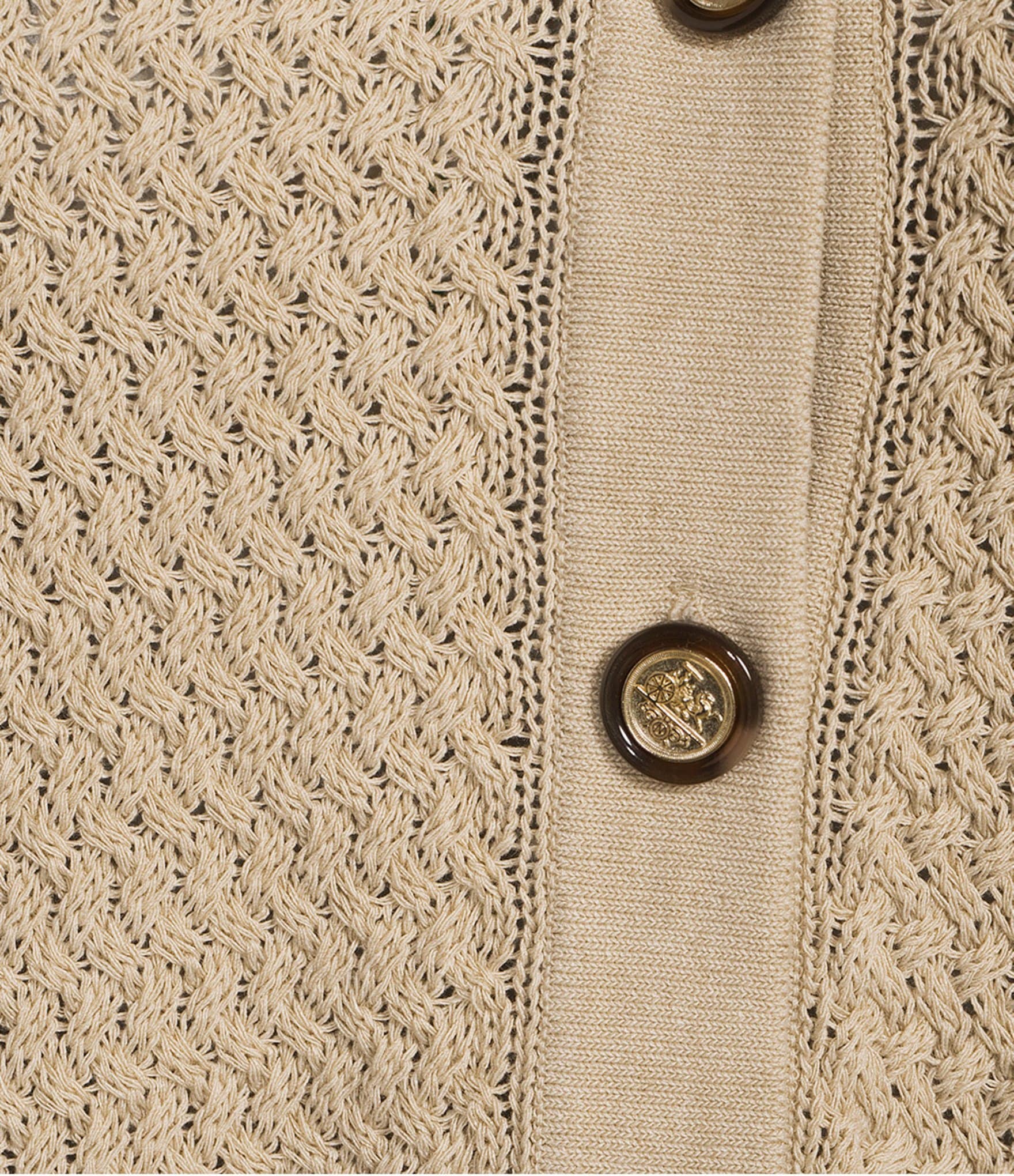 Investments Plus Size Charlotte Crew Neck Long Sleeve Button Front Cardigan