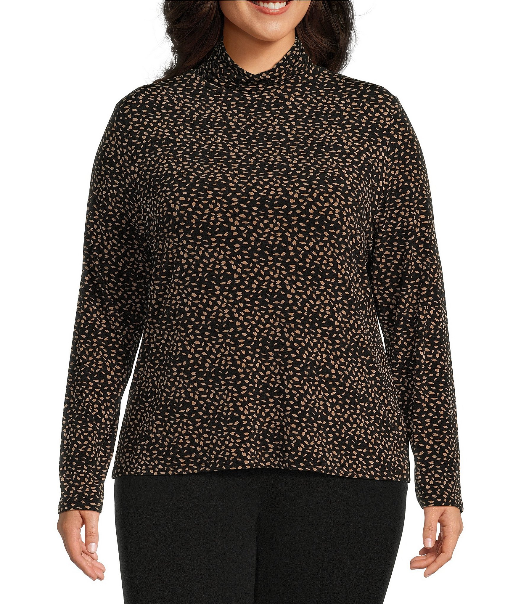 Plus size long sleeve turtleneck best sale