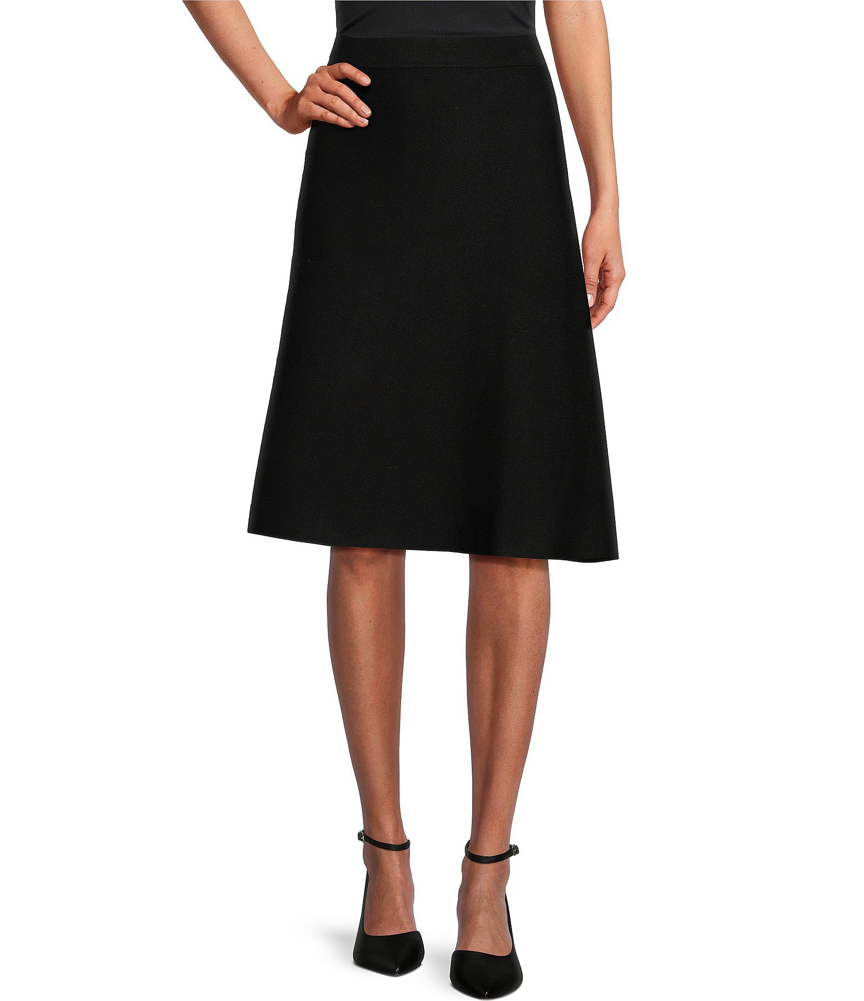 Investments Pull-On A-line Sweater Skirt | Dillard's