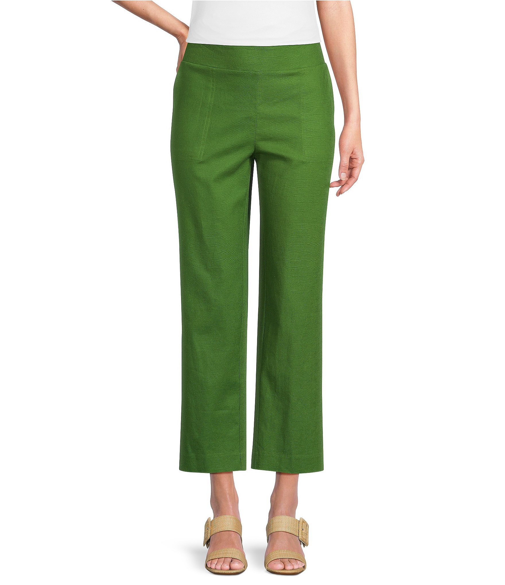 Investments Pull-On Straight Leg Ankle Pants