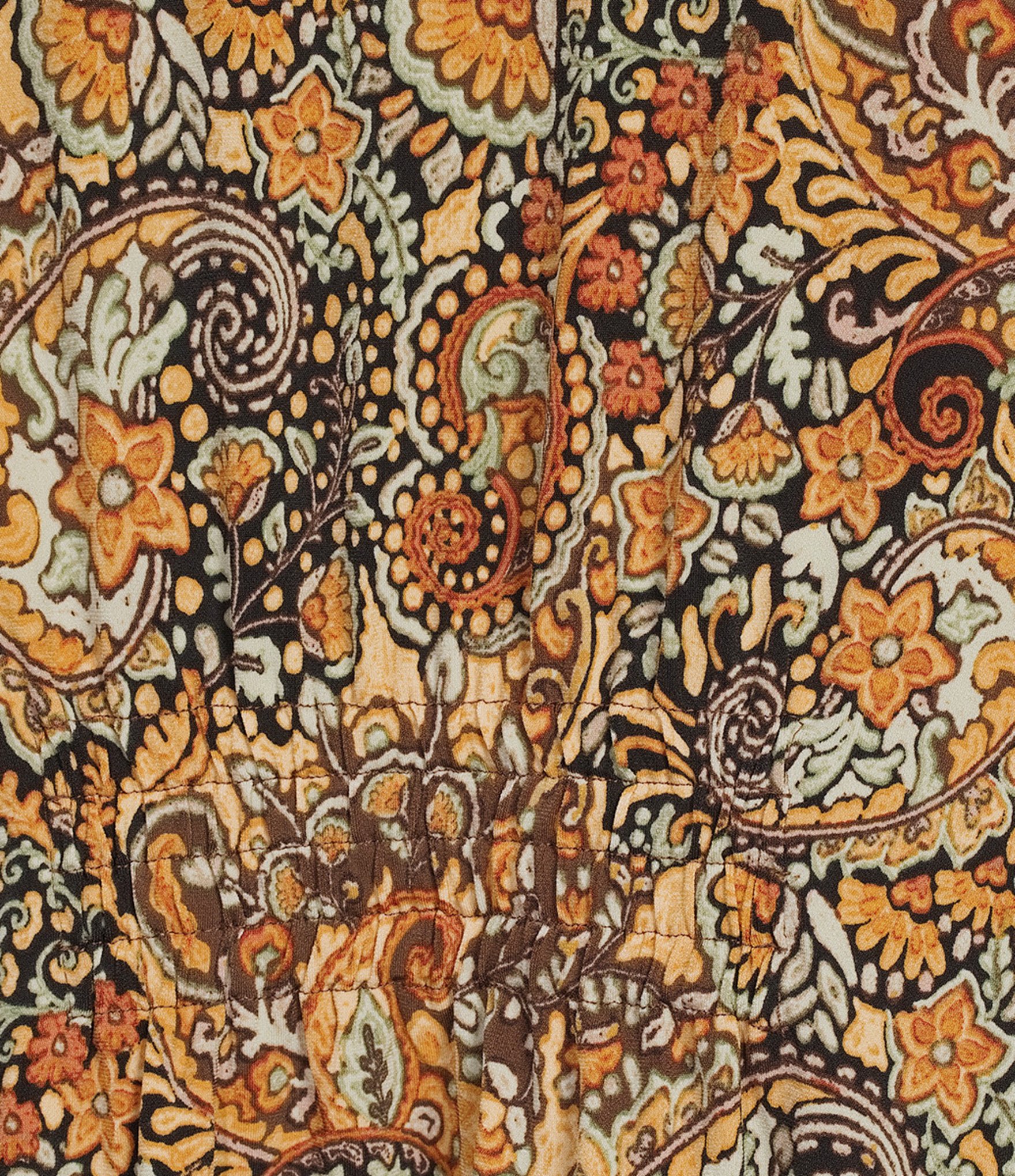 Investments Soft Separates Black/Pinecone Painted Paisley Print Long Sleeve Open Front Jacket