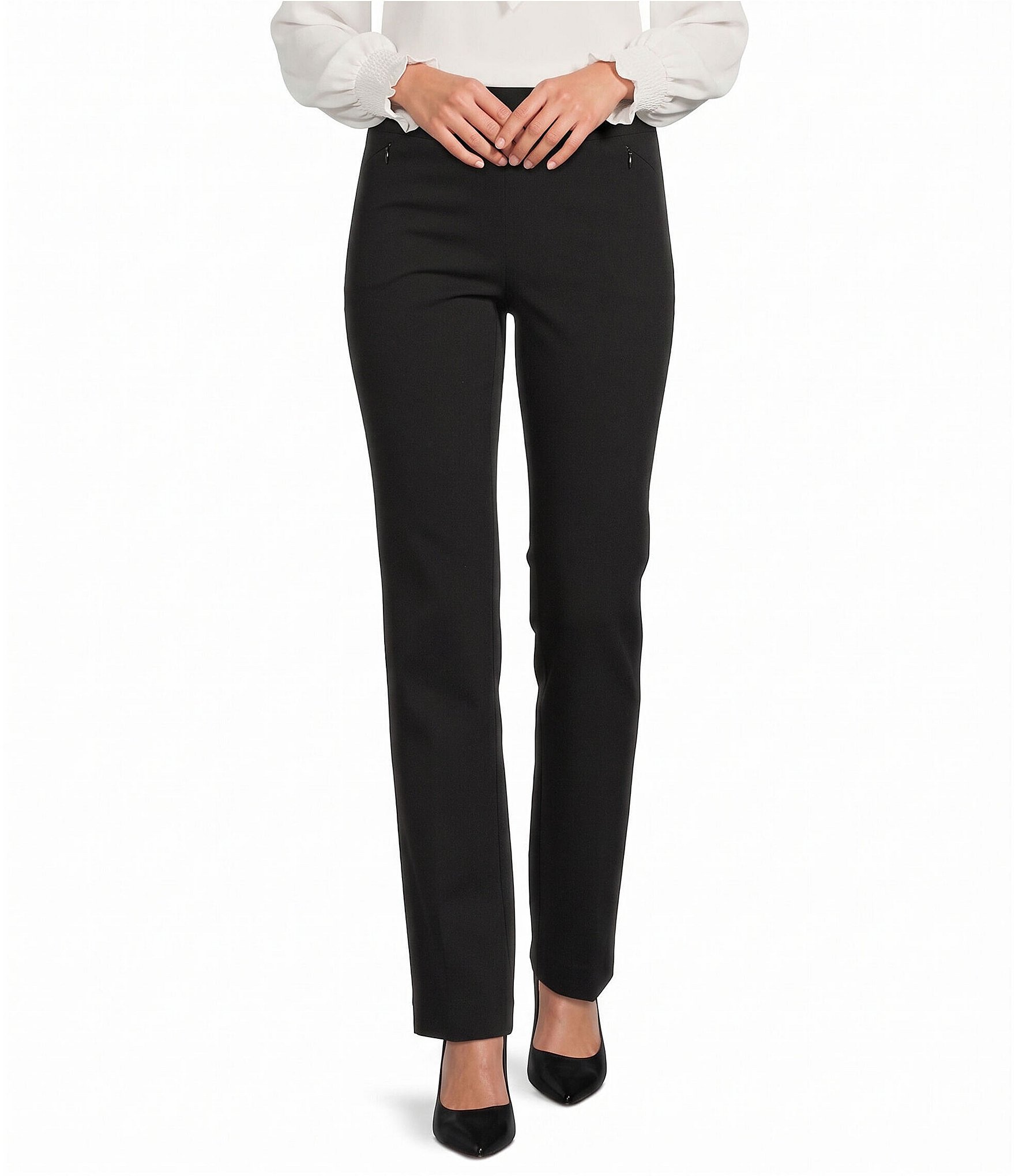 Investments the PARK AVE Fit Pull-On Mid Rise Straight Leg Pants