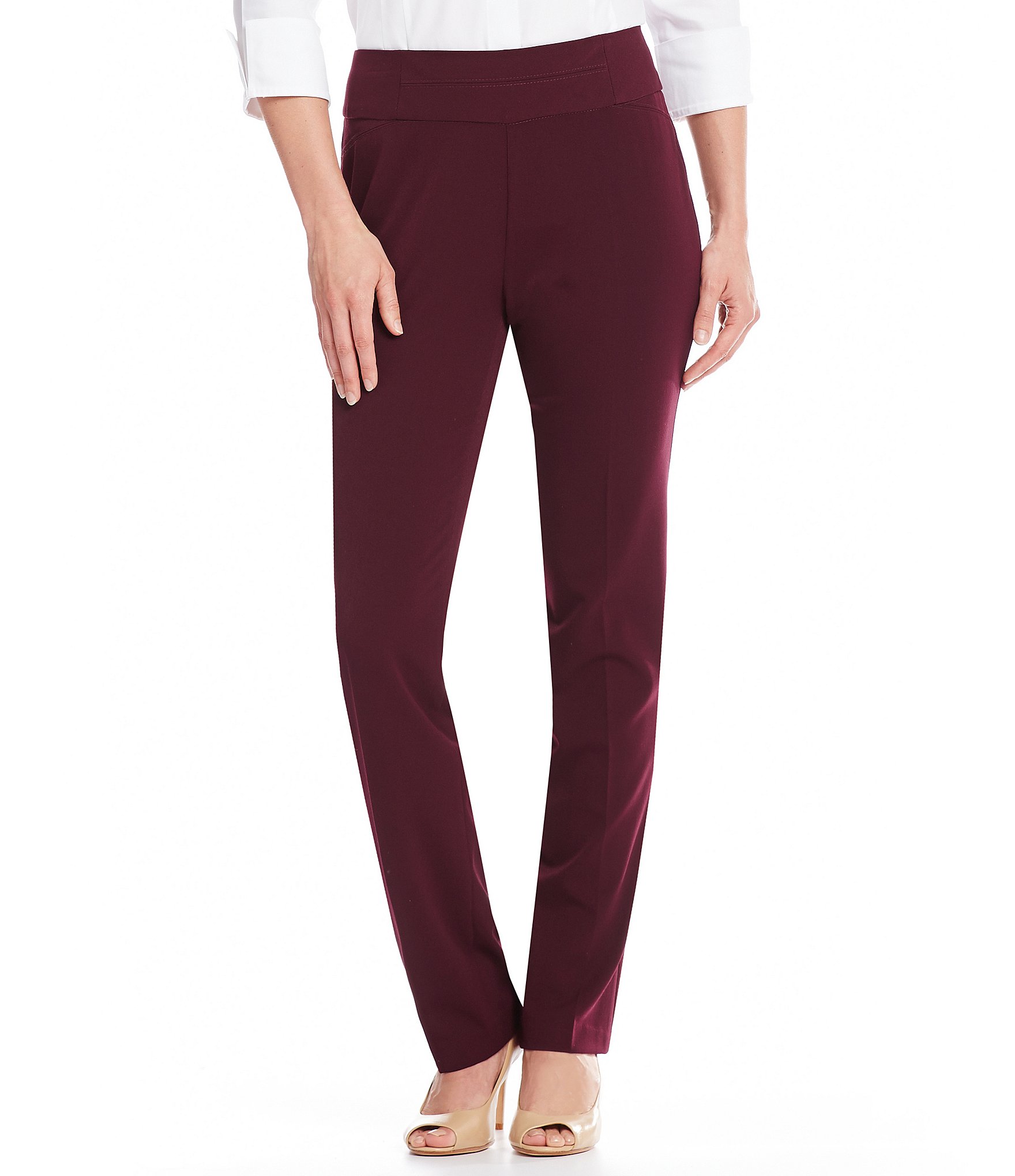 Investments the PARK AVE fit Pull-On Modern Straight Leg Pant | Dillards