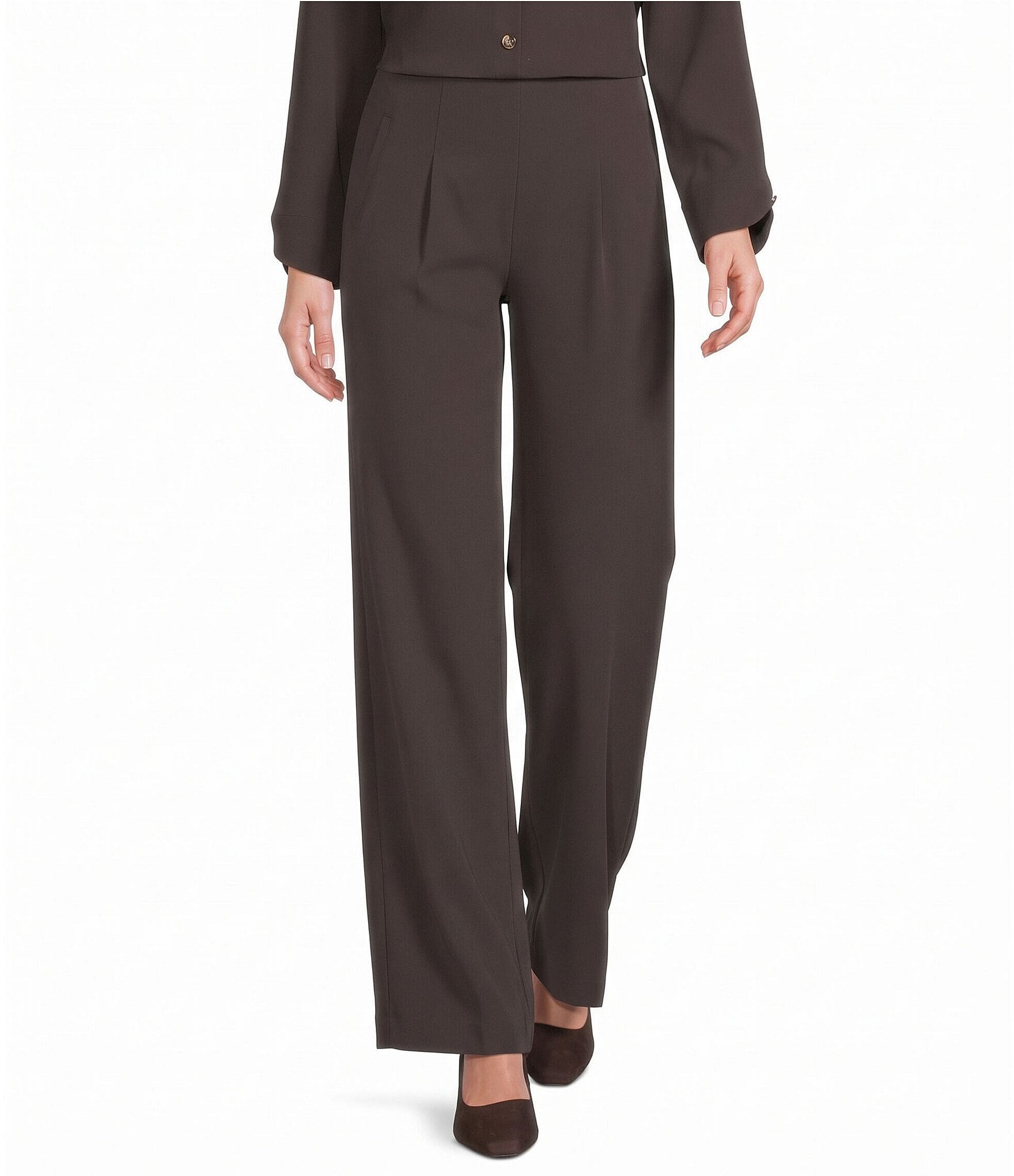 Investments Wide Leg Pull-On Stretch Pants