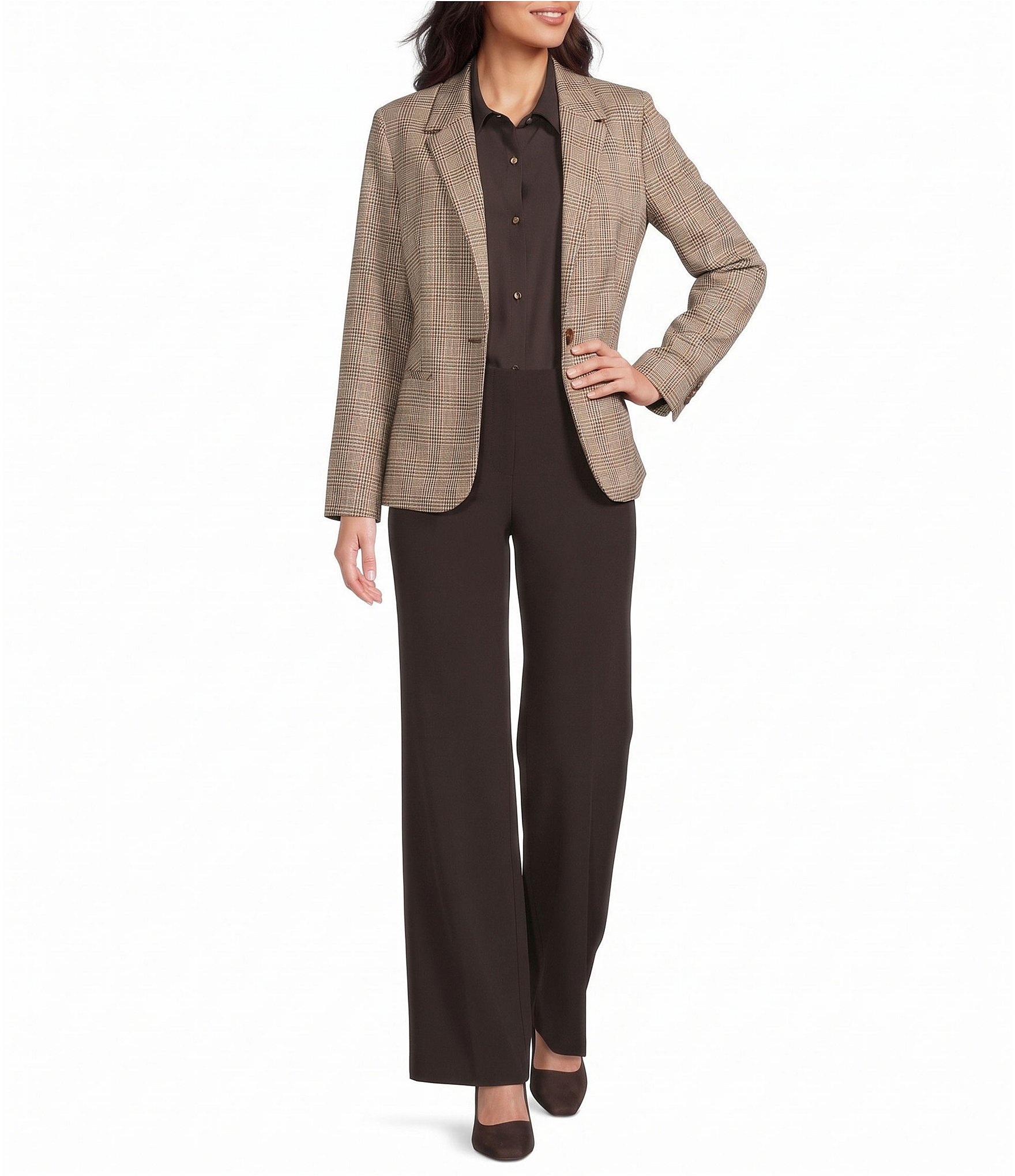 Investments Wide Leg Pull-On Stretch Pants