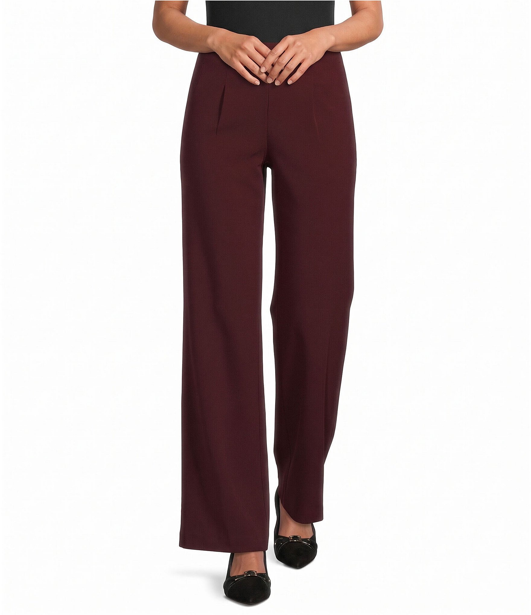 Investments Wide Leg Pull-On Stretch Pants