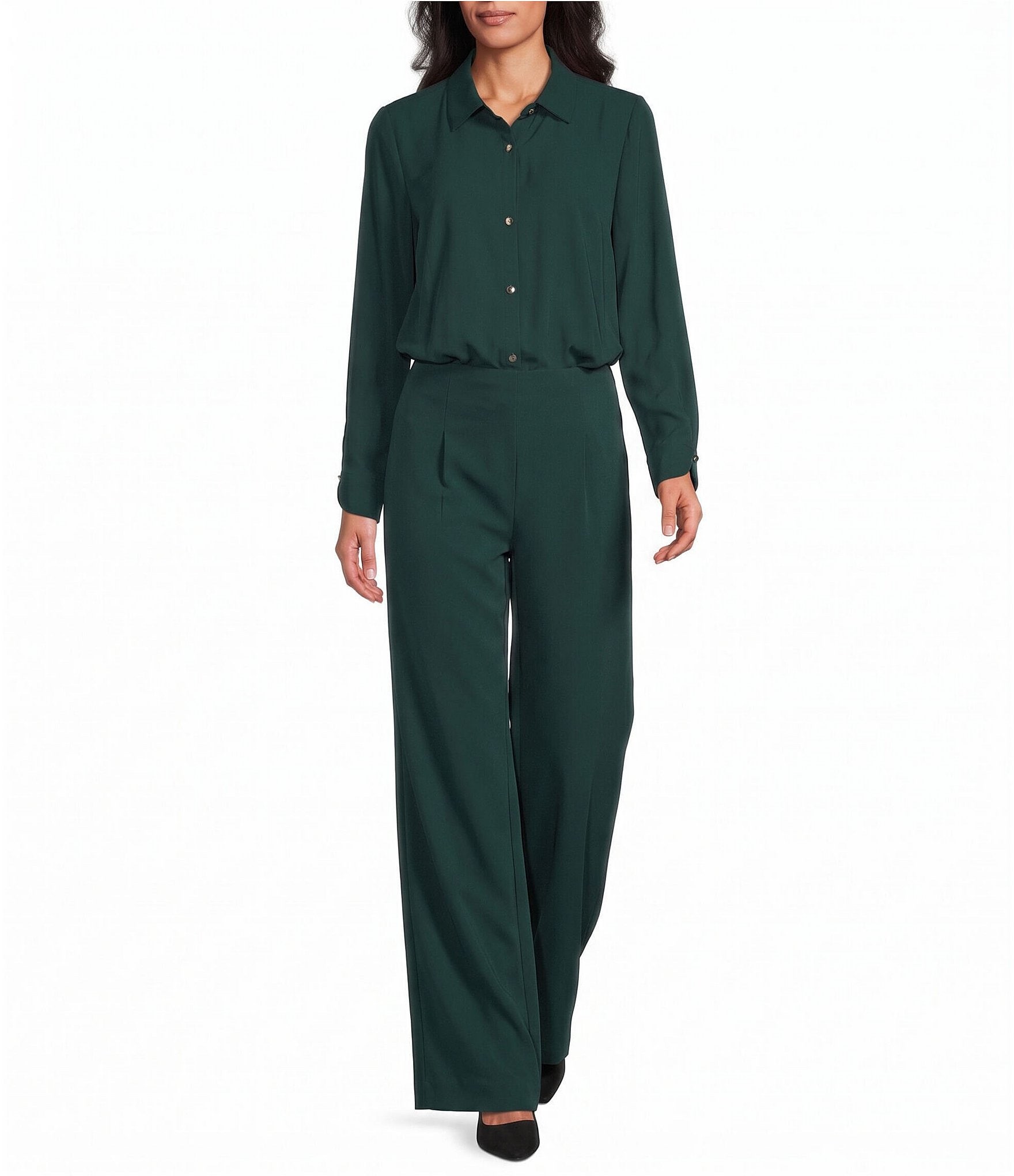 Investments Wide Leg Pull-On Stretch Pants