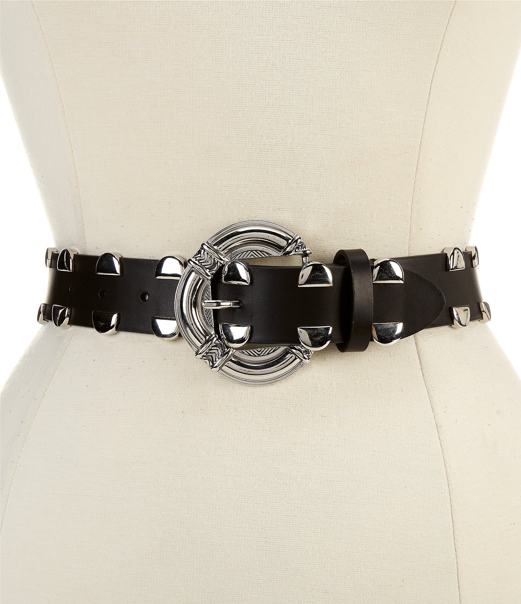 IRO Belt Womens 65 Black Leather Wrap Studded Moto Embellished NEW Iro Belts for Women | The RealReal main image 2