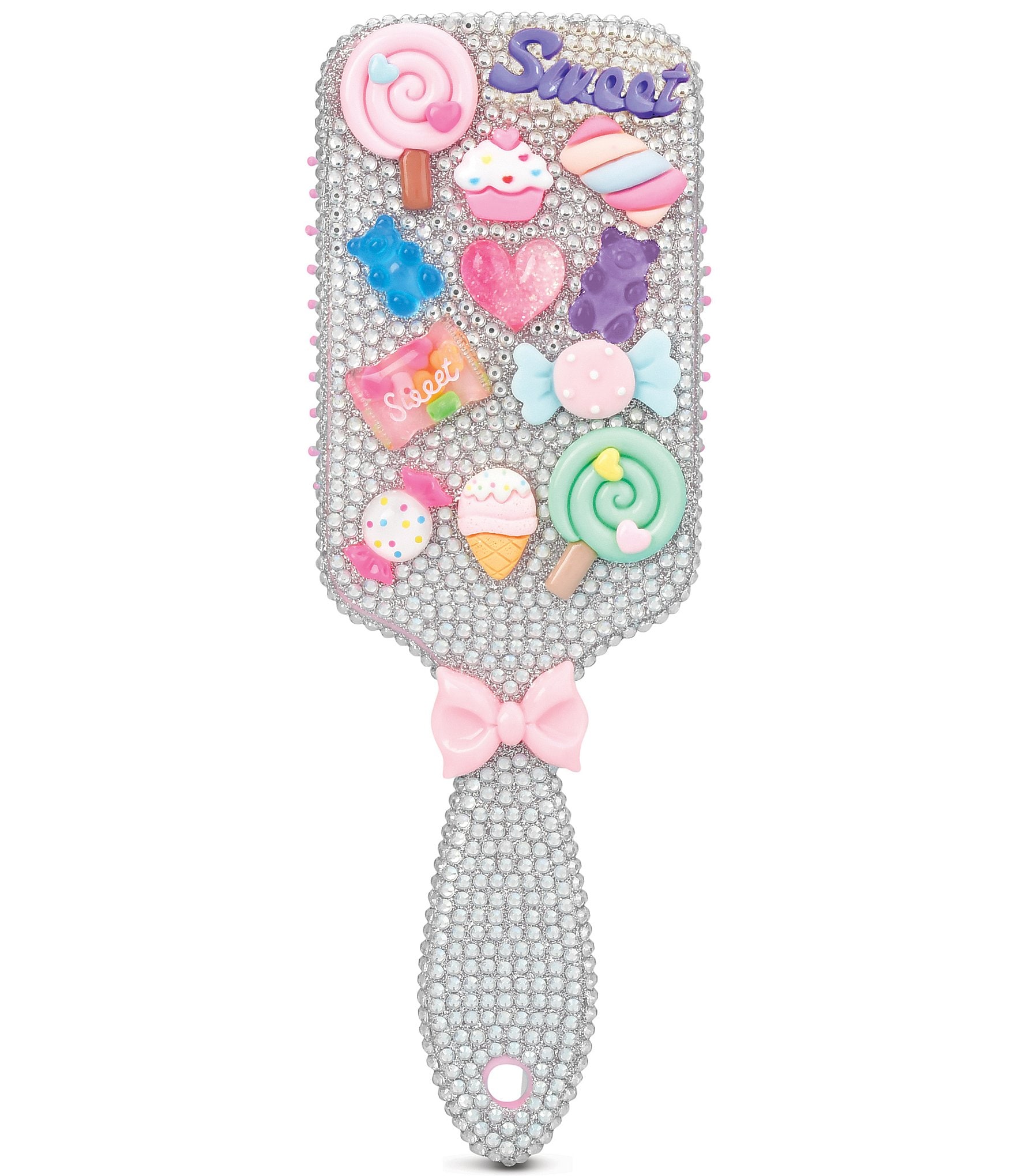 Iscream Charm Rhinestone Paddle Brush