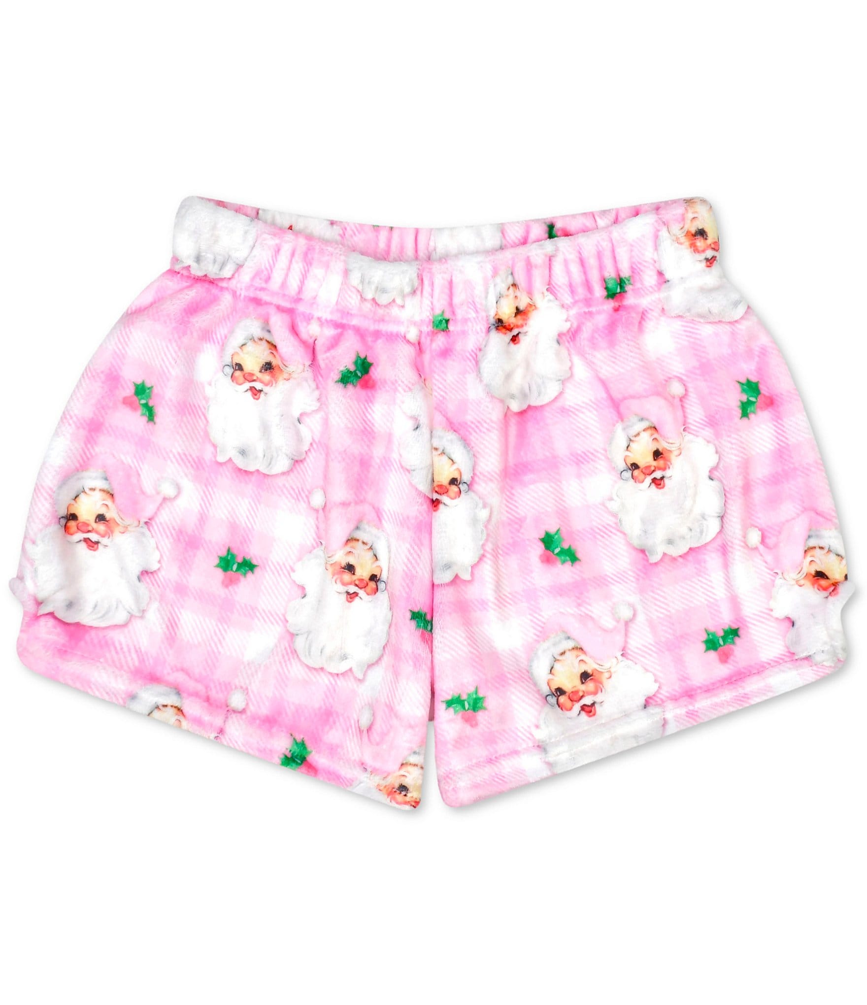 Iscream Girls Santa Plush Pajama Shorts