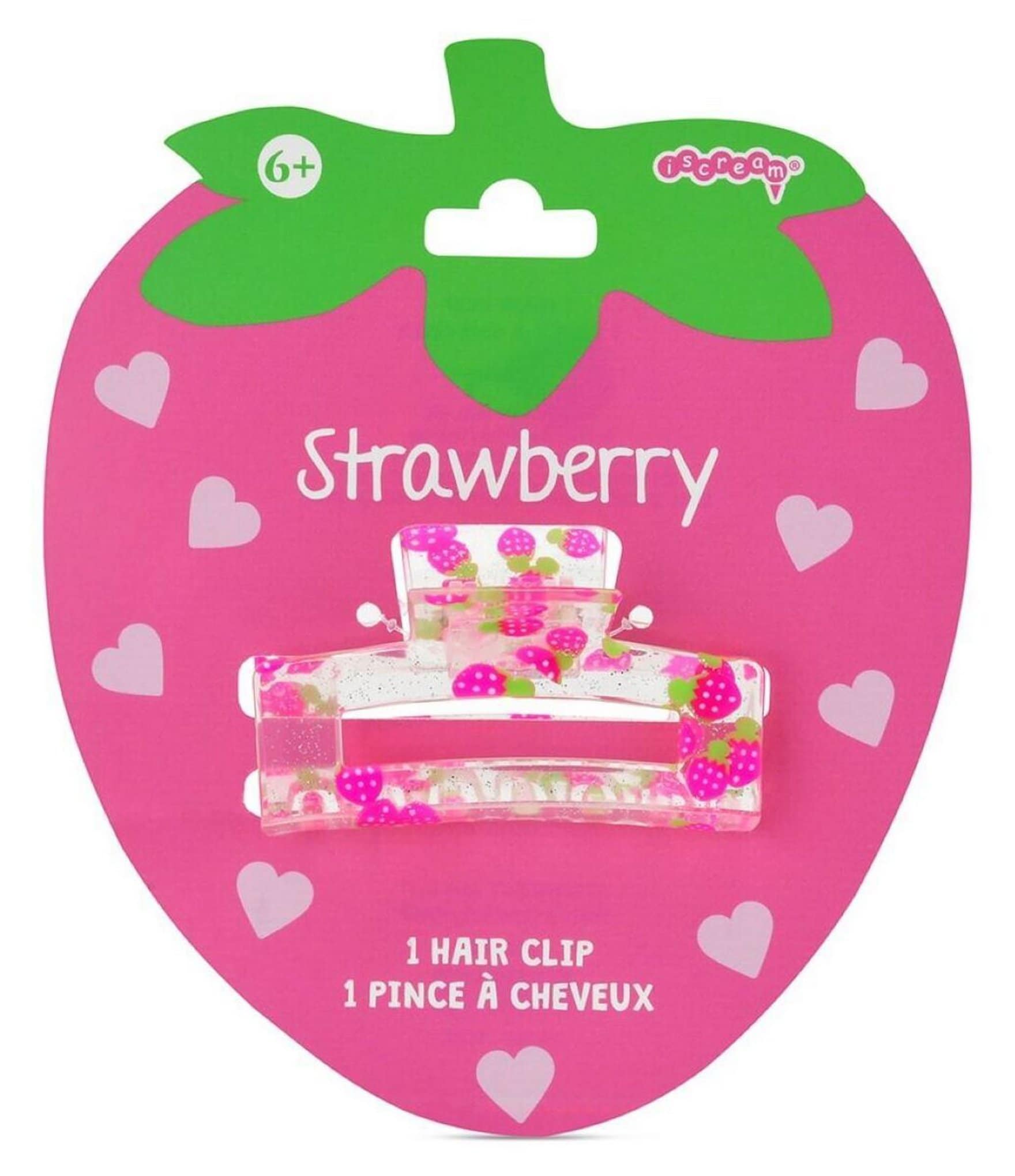 Iscream Girls Strawberry Plastic Hair Clip