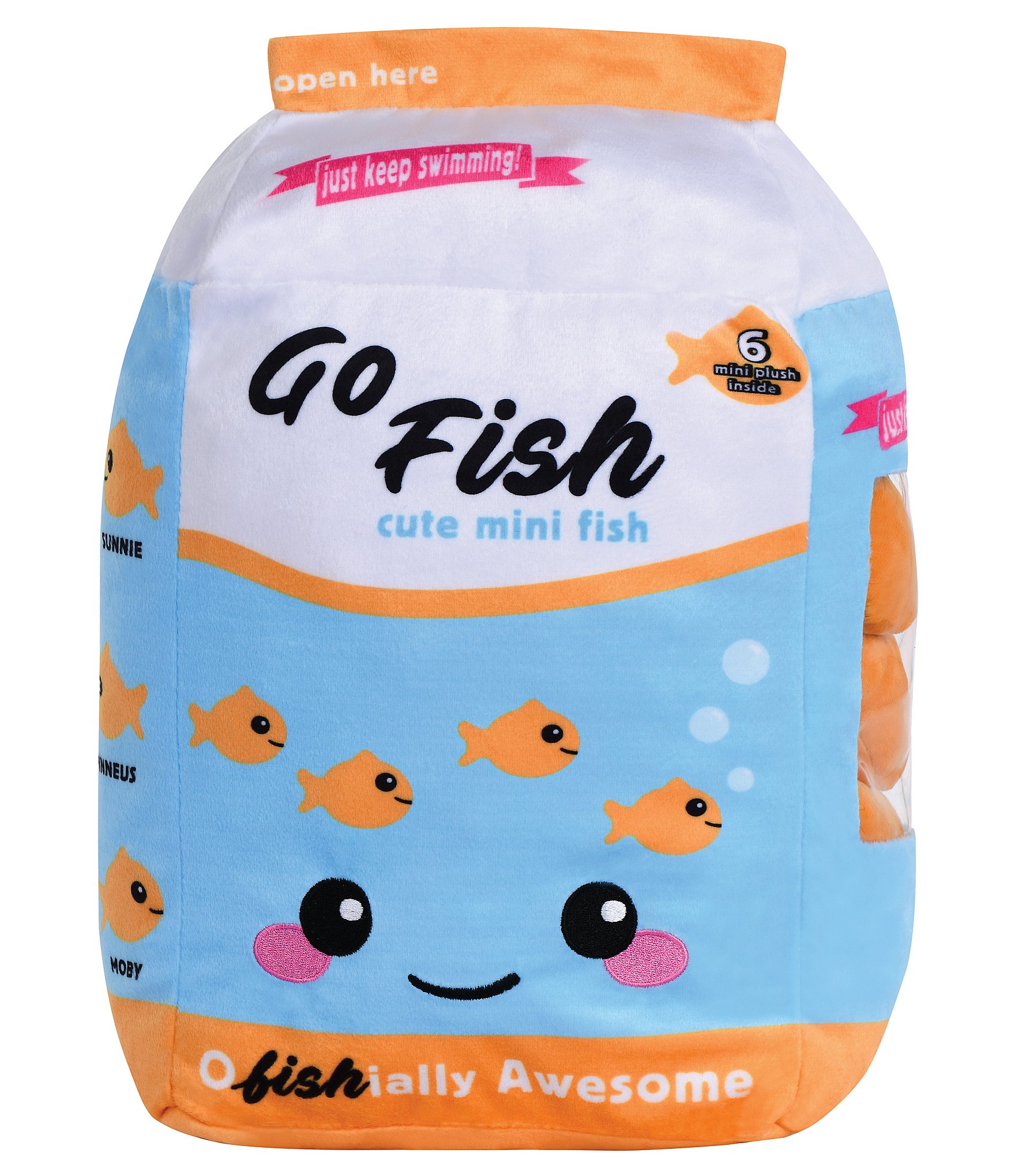 Iscream Go Fish Packaging Fleece Plush